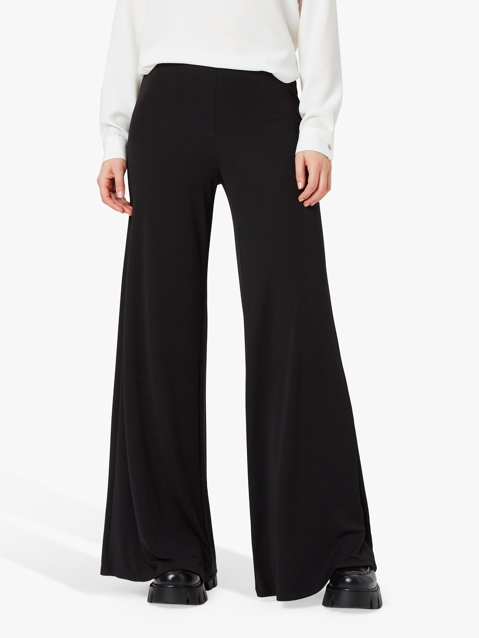 Product image 3 of 4, which shows James Lakeland Wide Leg Palazzo Trousers, Black, 8