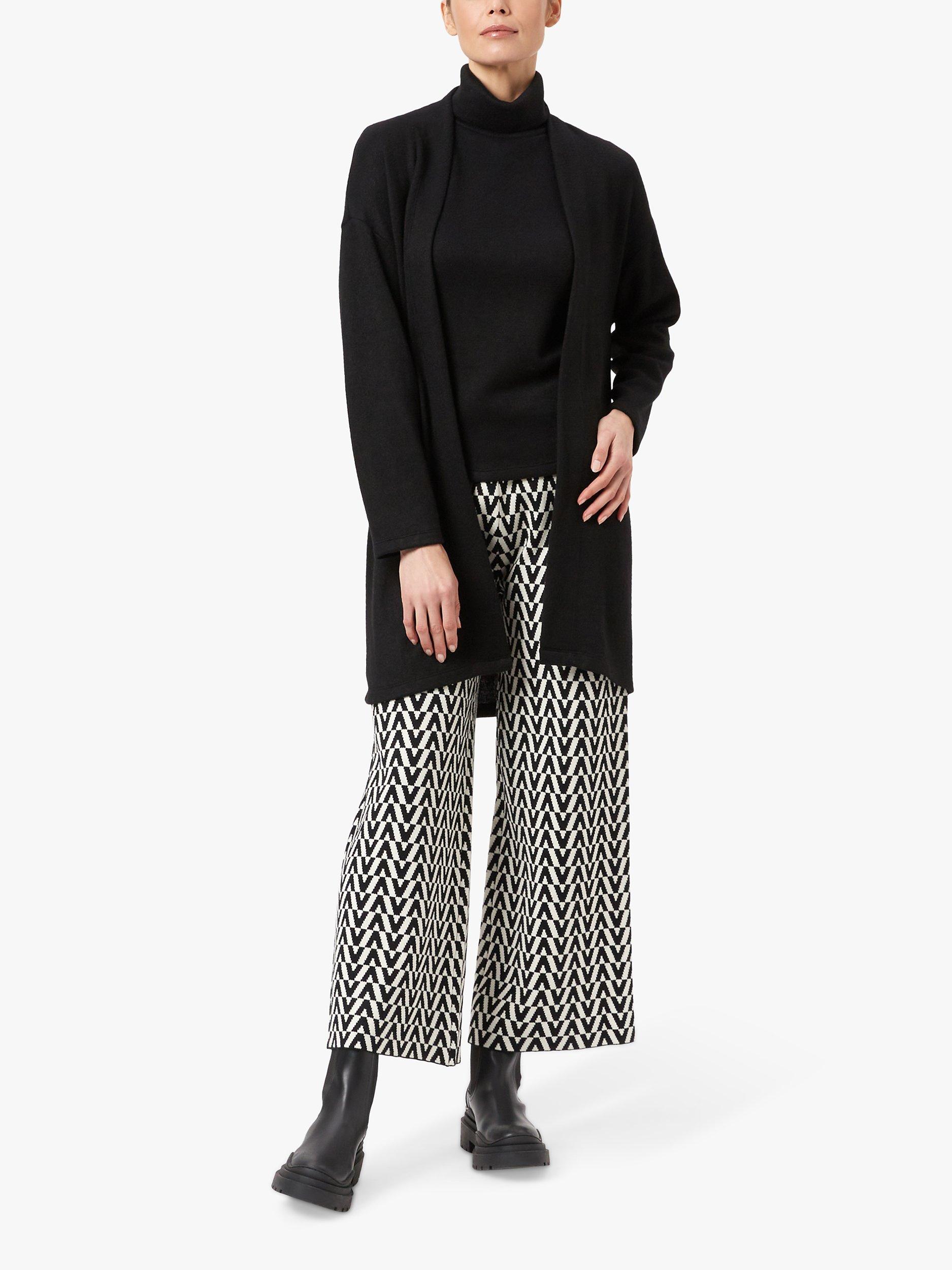 James Lakeland Longline Open Cardigan, Black, 10