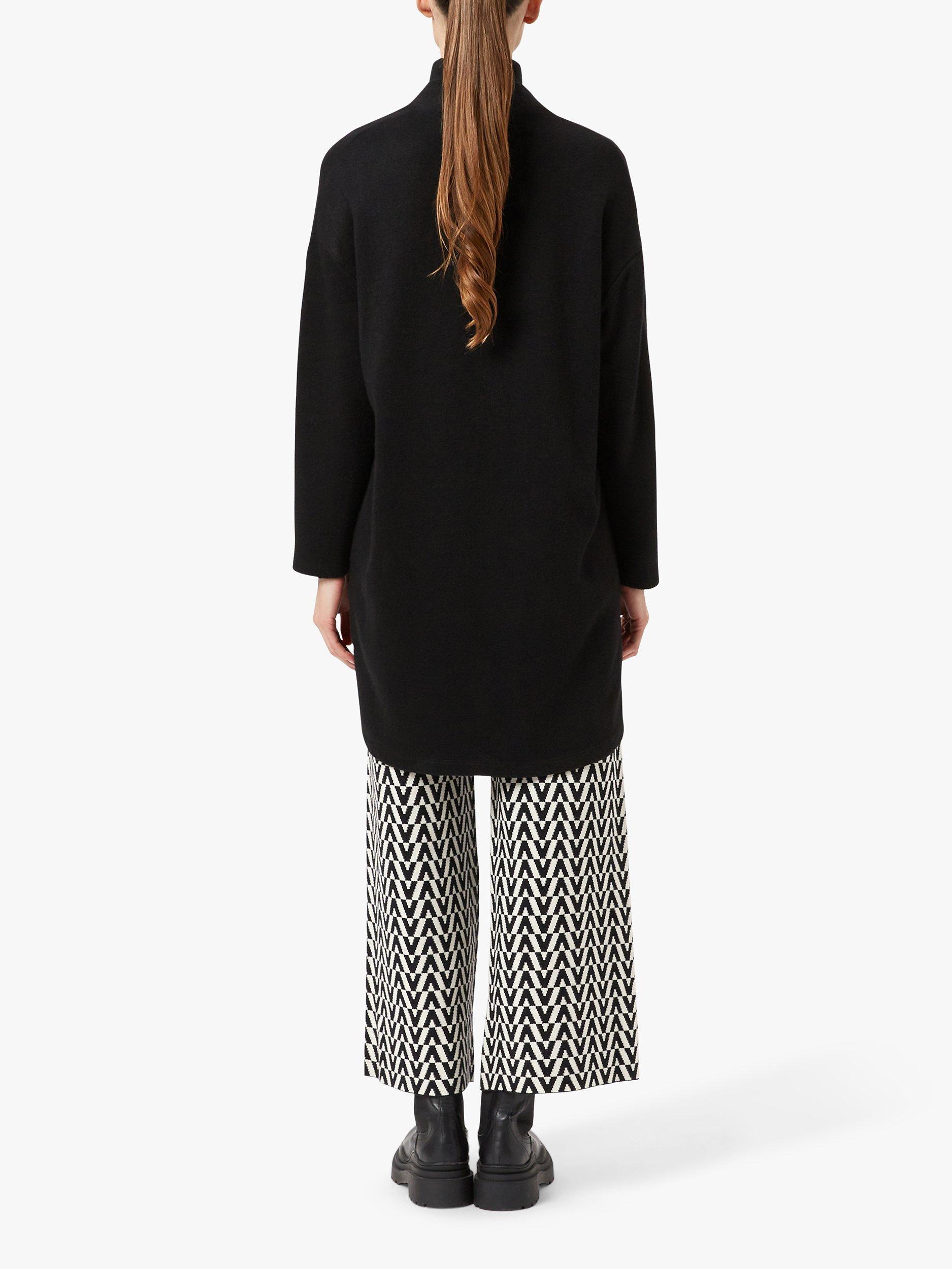 James Lakeland Longline Open Cardigan, Black, 10