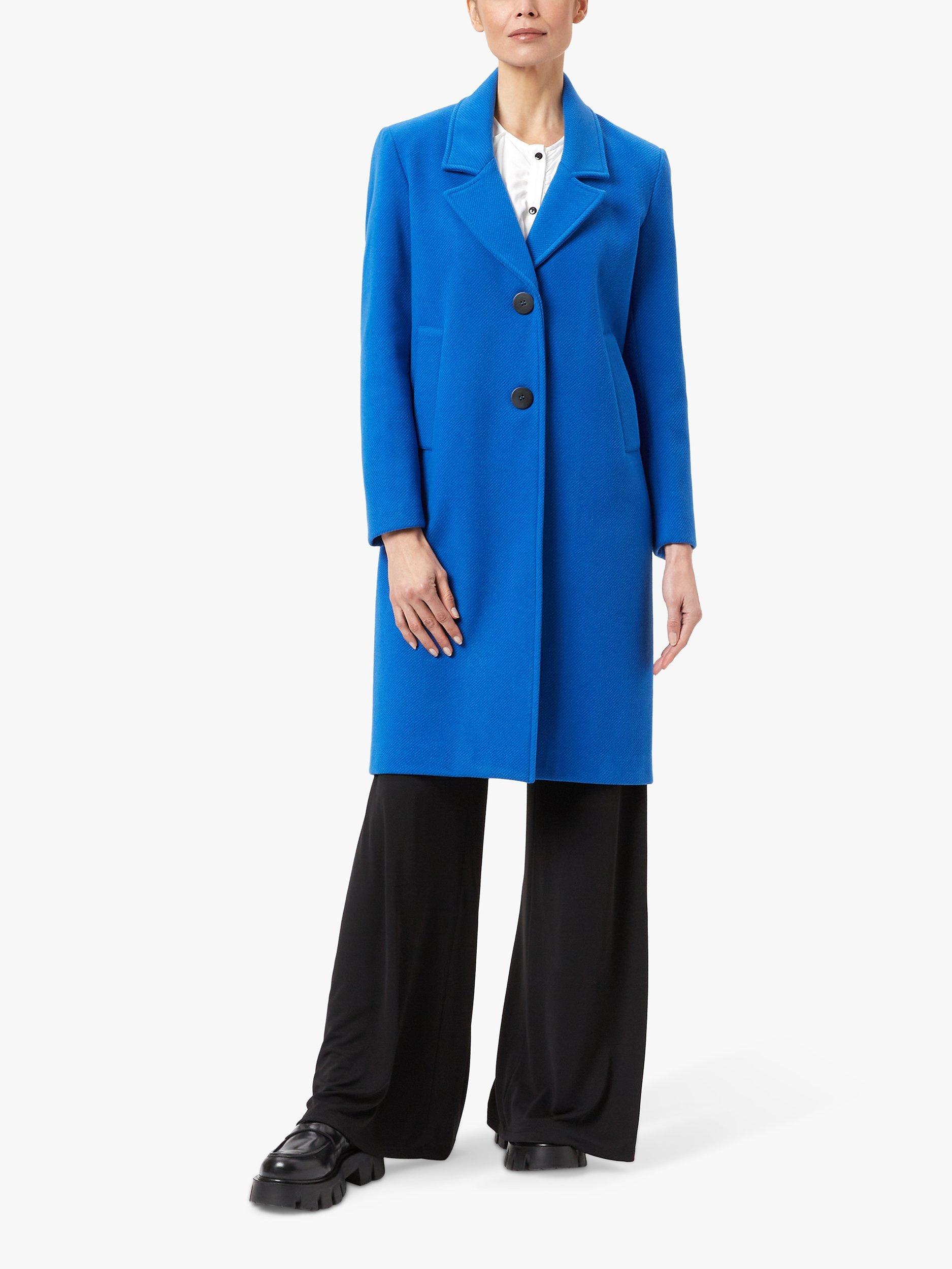 Product image 1 of 4, which shows James Lakeland Lapel Collar Coat, Royal, 8