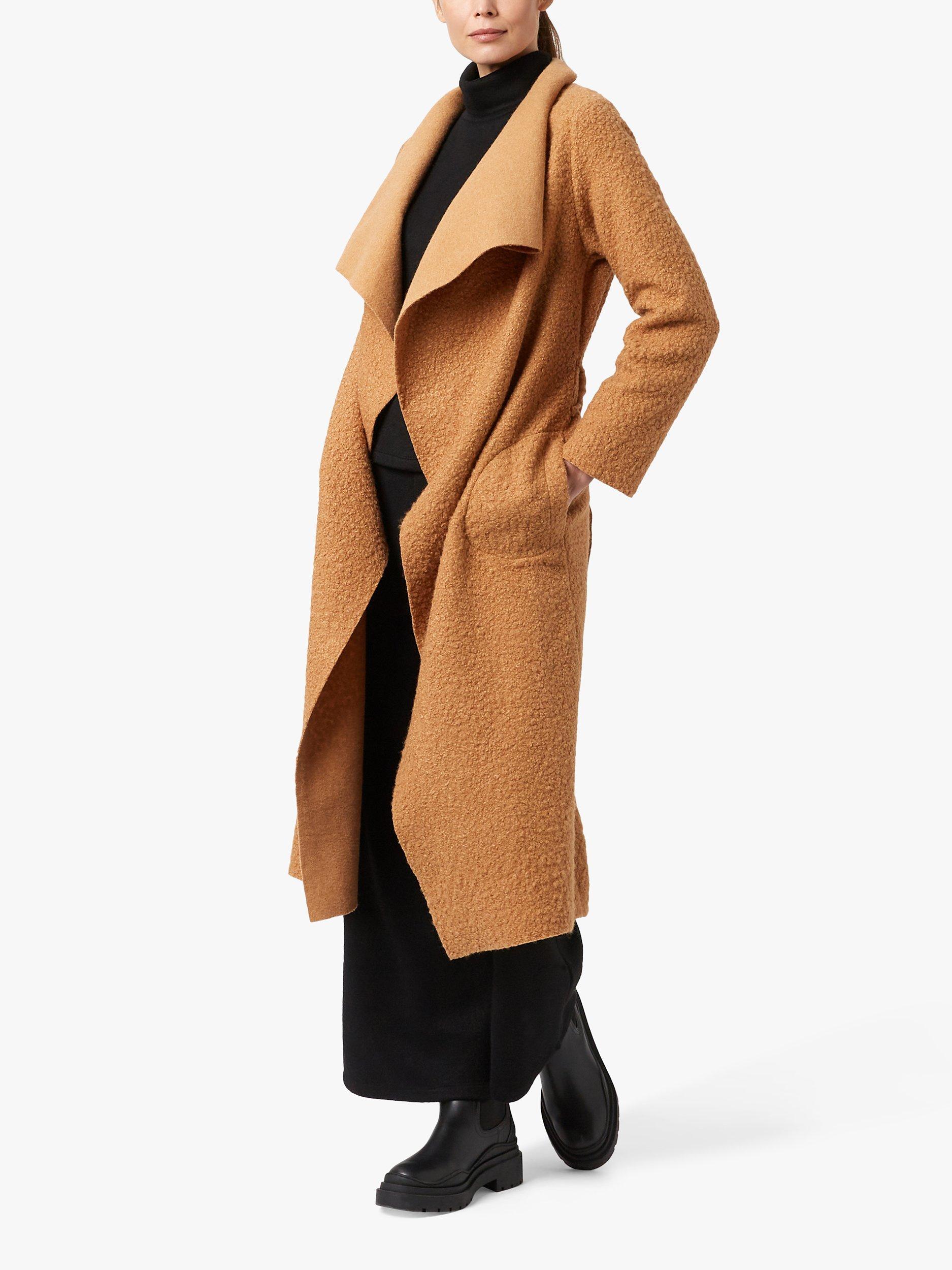Product image 1 of 4, which shows James Lakeland Statement Lapel Collar Belted Coat, Camel, 14