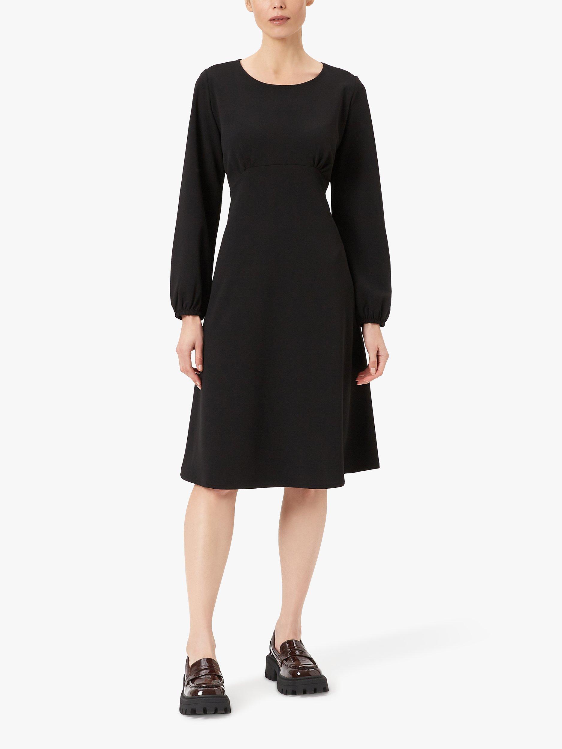 James Lakeland Scoop Neck A-Line Dress, Black