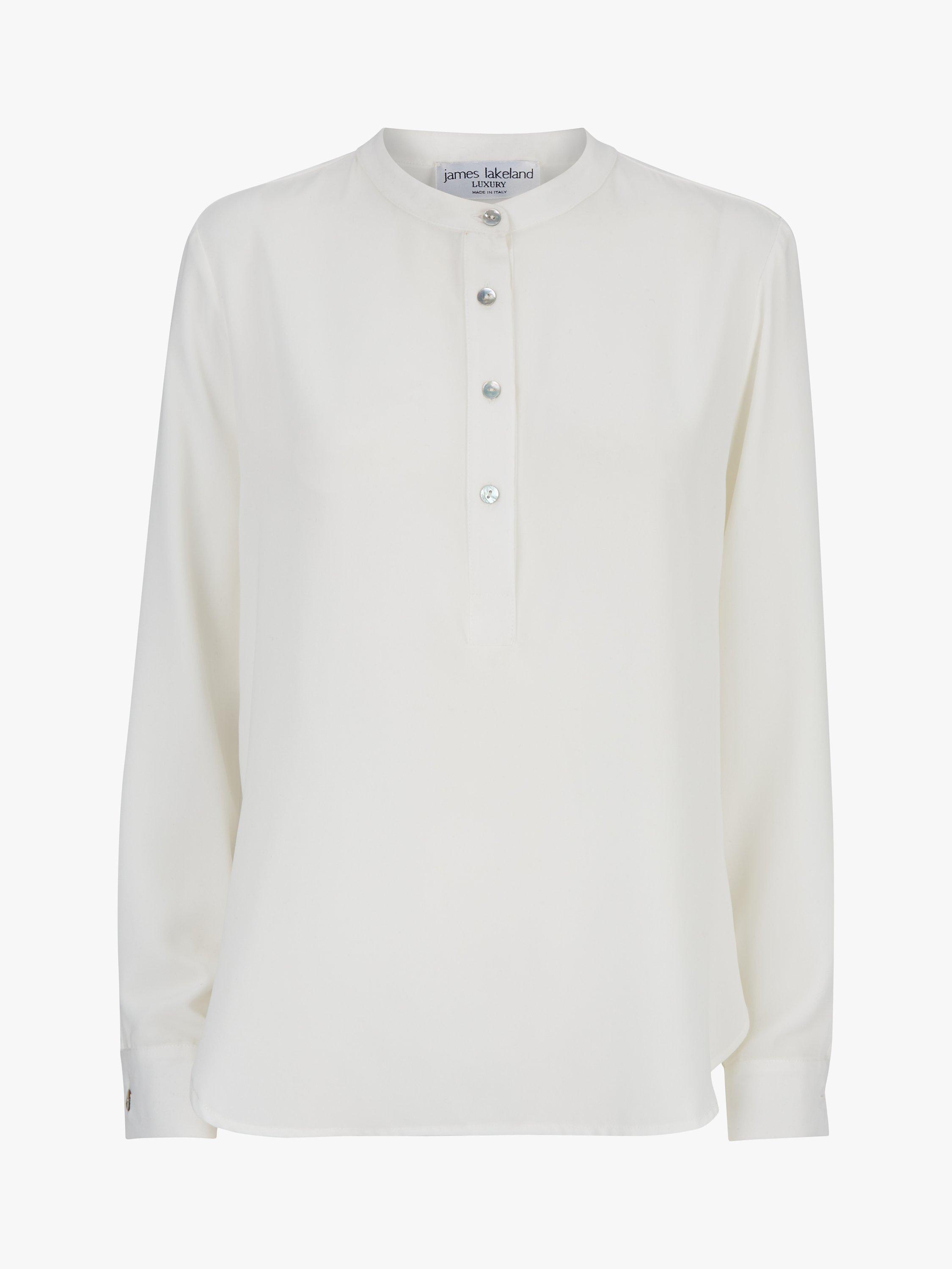 Product image 4 of 4, which shows James Lakeland Button Blouse, Off White, 16