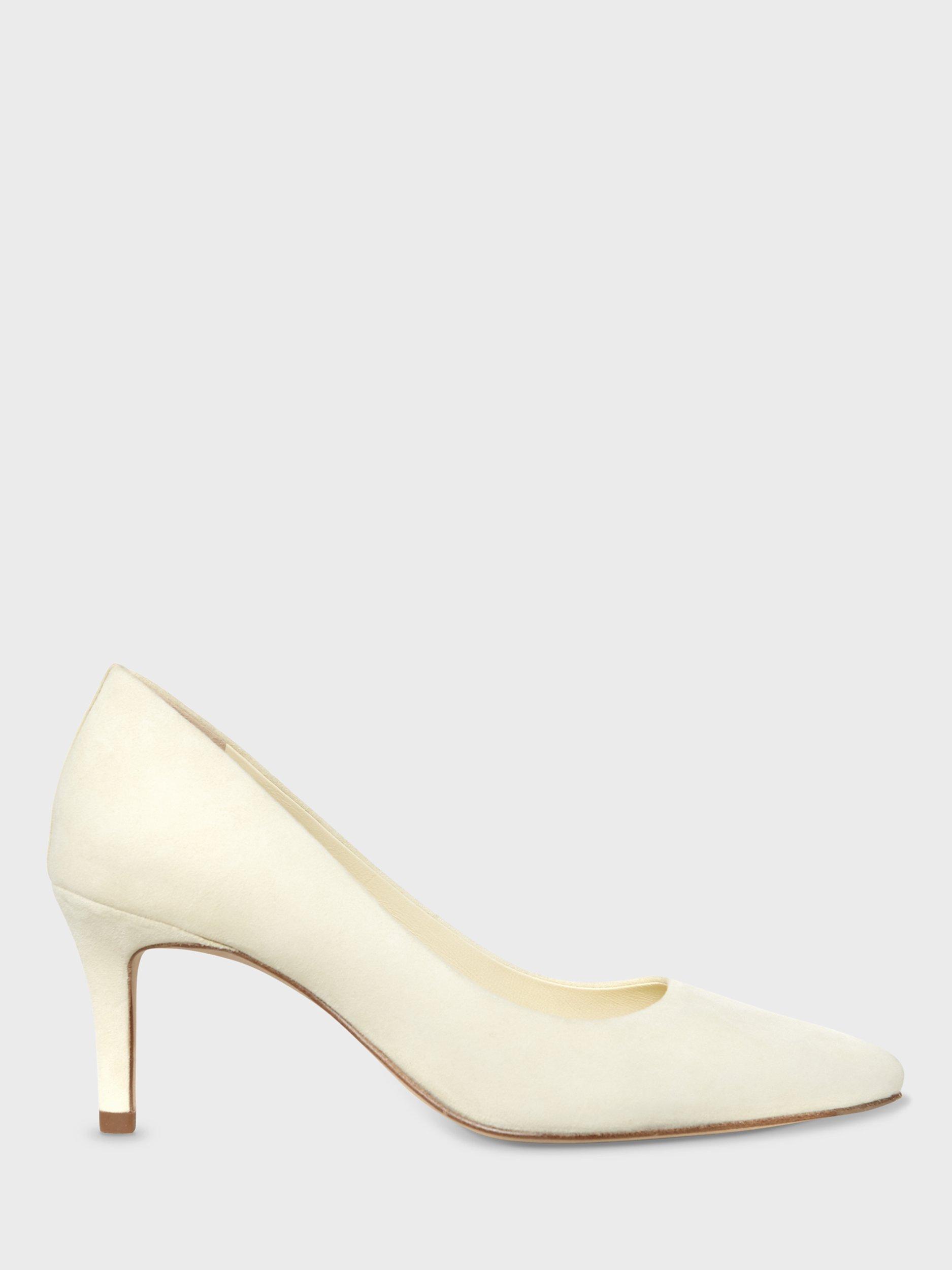 Hobbs Adrienne Suede Court Shoes, Pale Yellow