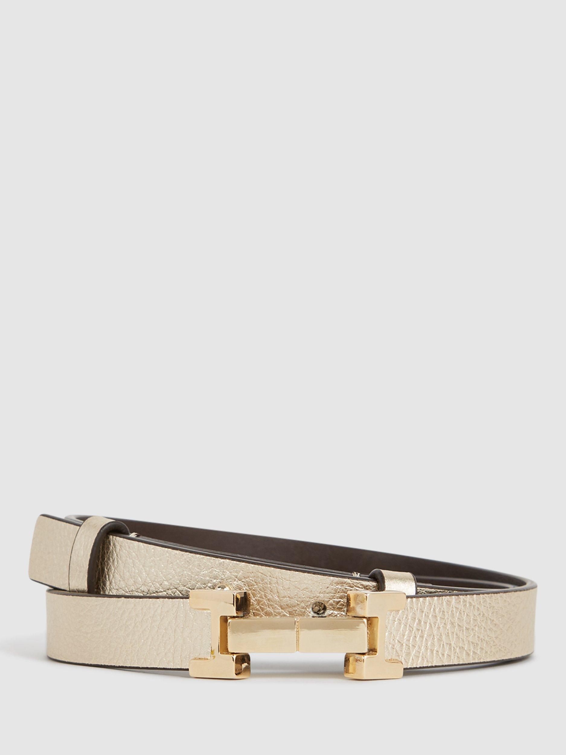 Reiss Hayley Skinny Leather Belt