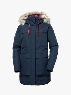 Helly Hansen Coastal Women's Waterproof Parka Jacket, Navy