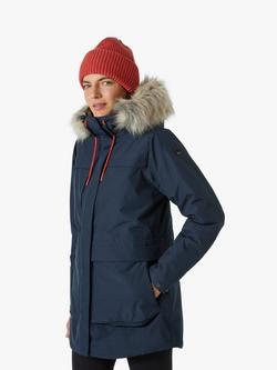 Helly Hansen Coastal Women's Waterproof Parka Jacket - view 2, Navy