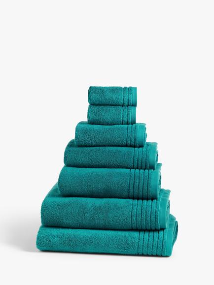 John Lewis Ultra Soft Cotton Towels, Dark Teal