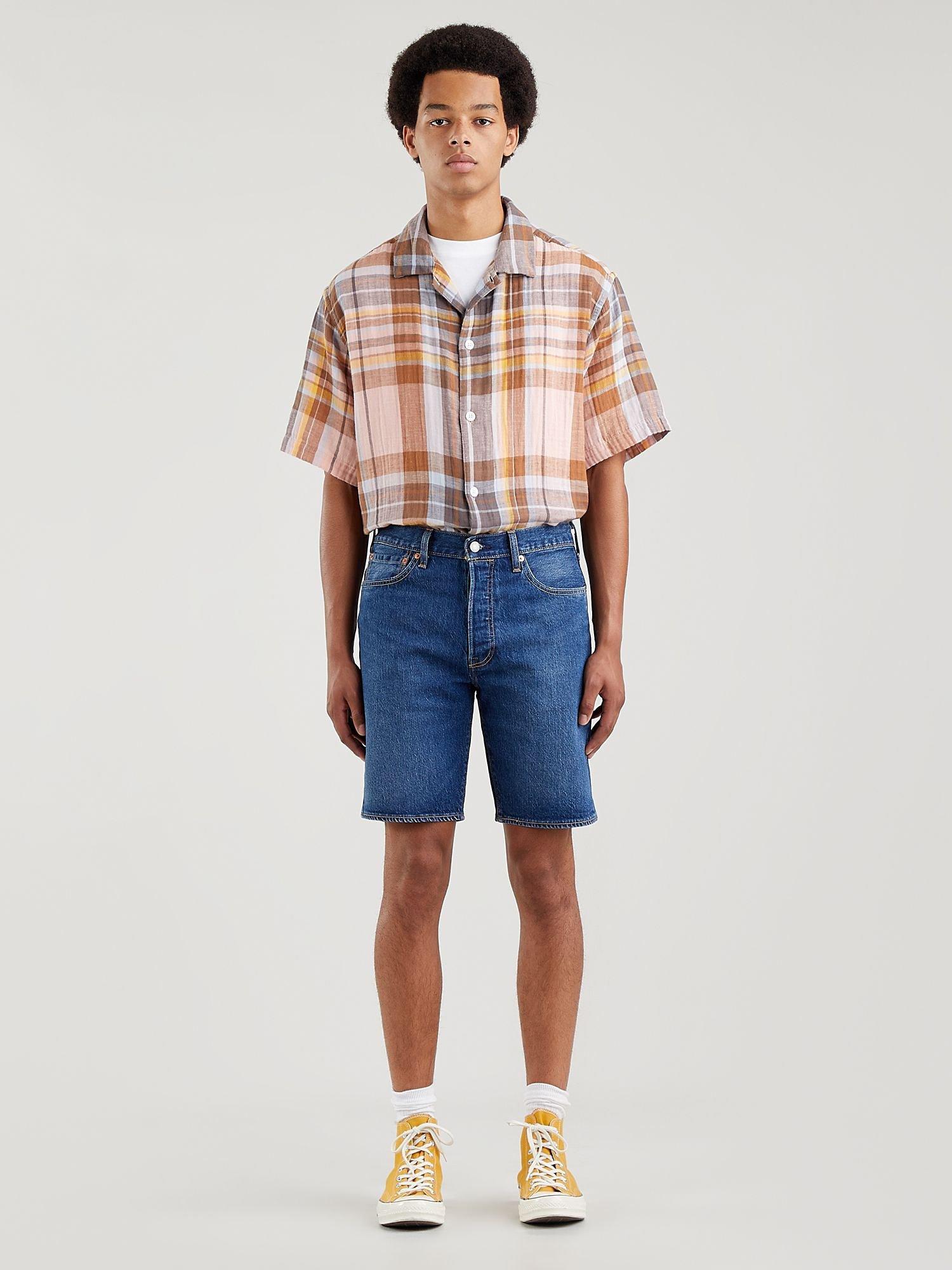 Product image 2 of 5, which shows Levi's 501 Hemmed Denim Shorts, Blue Eyes, 30R