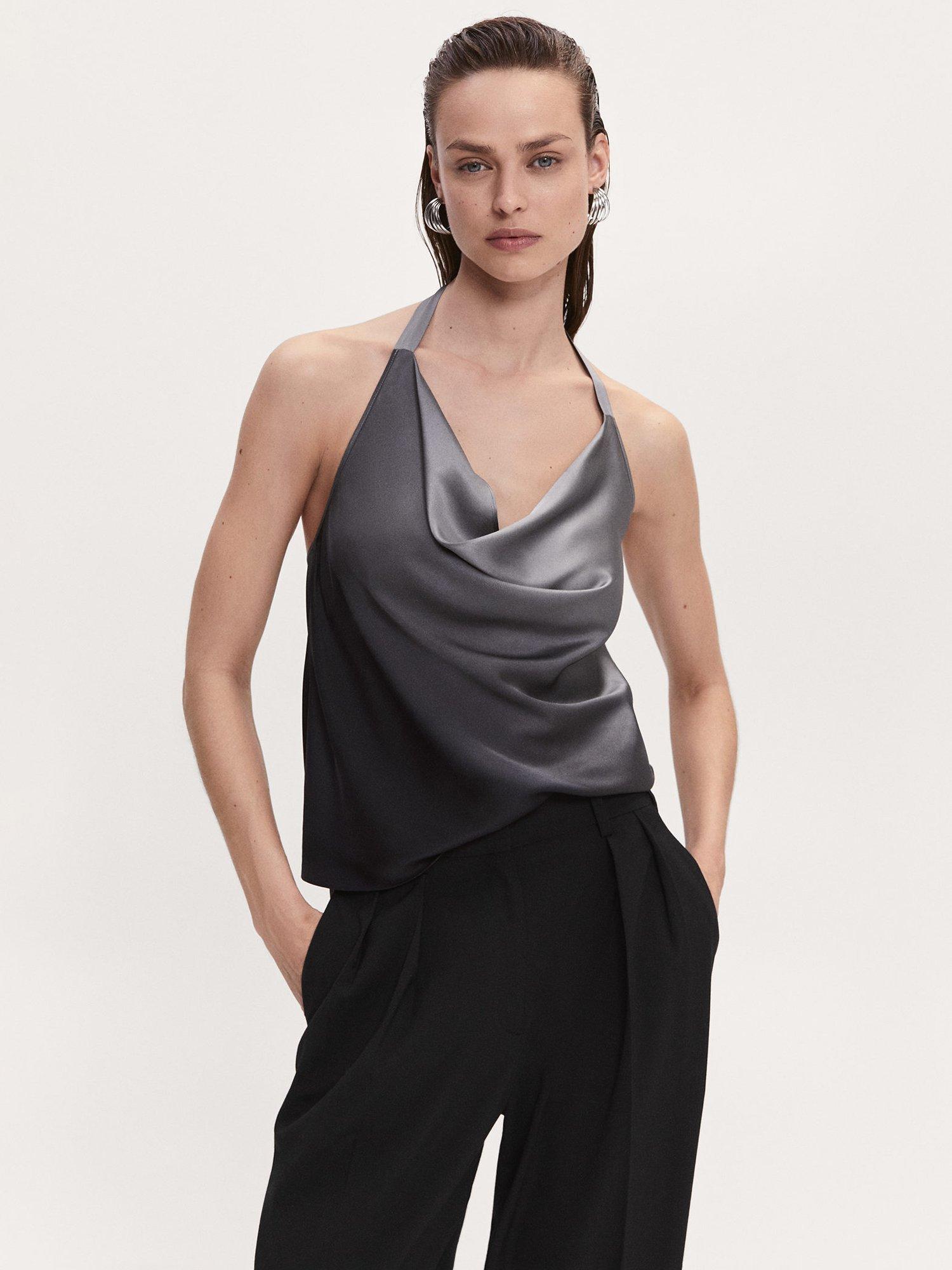 Mango Musti Top, Grey