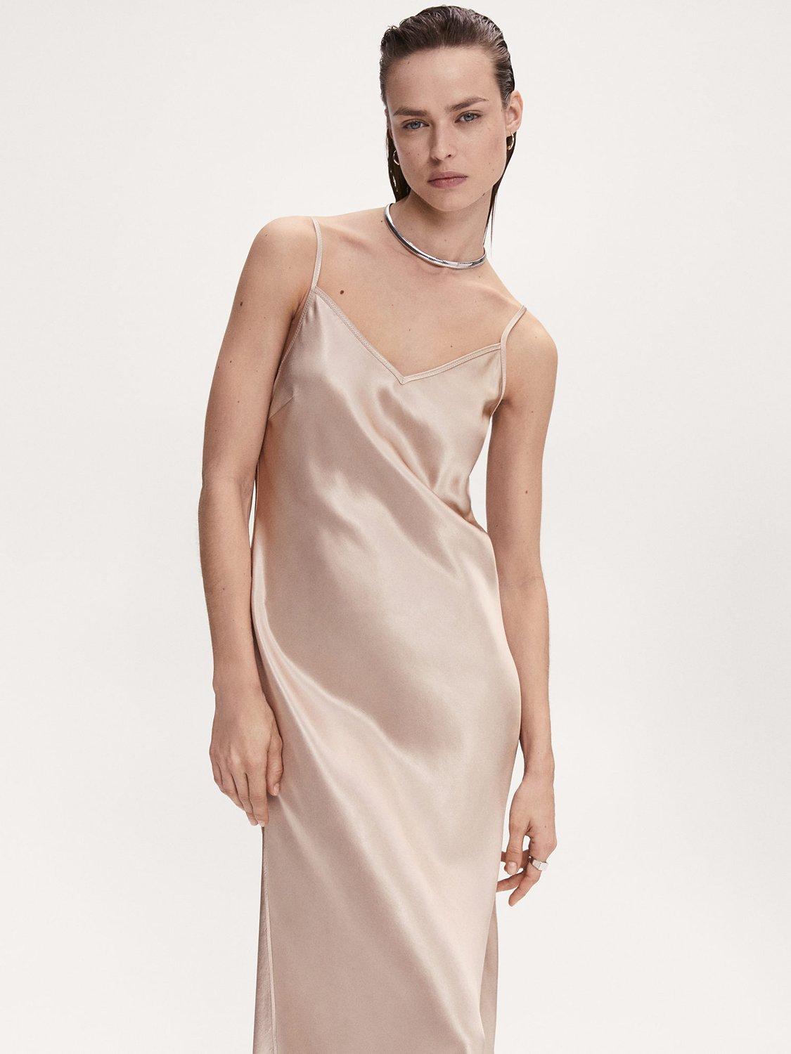 Mango Josh Satin Camisole Dress