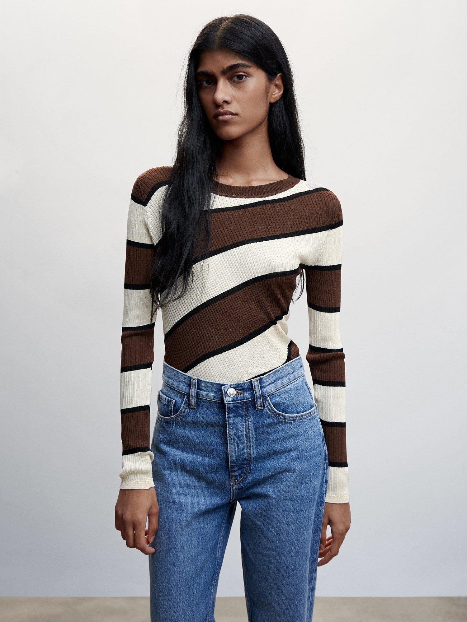 Mango Egipto Sweater, Brown