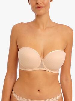 Freya Tailored Underwired Strapless Bra, Natural Beige