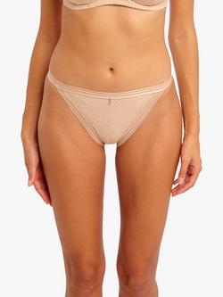 Freya Tailored Tanga Knickers, Natural Beige