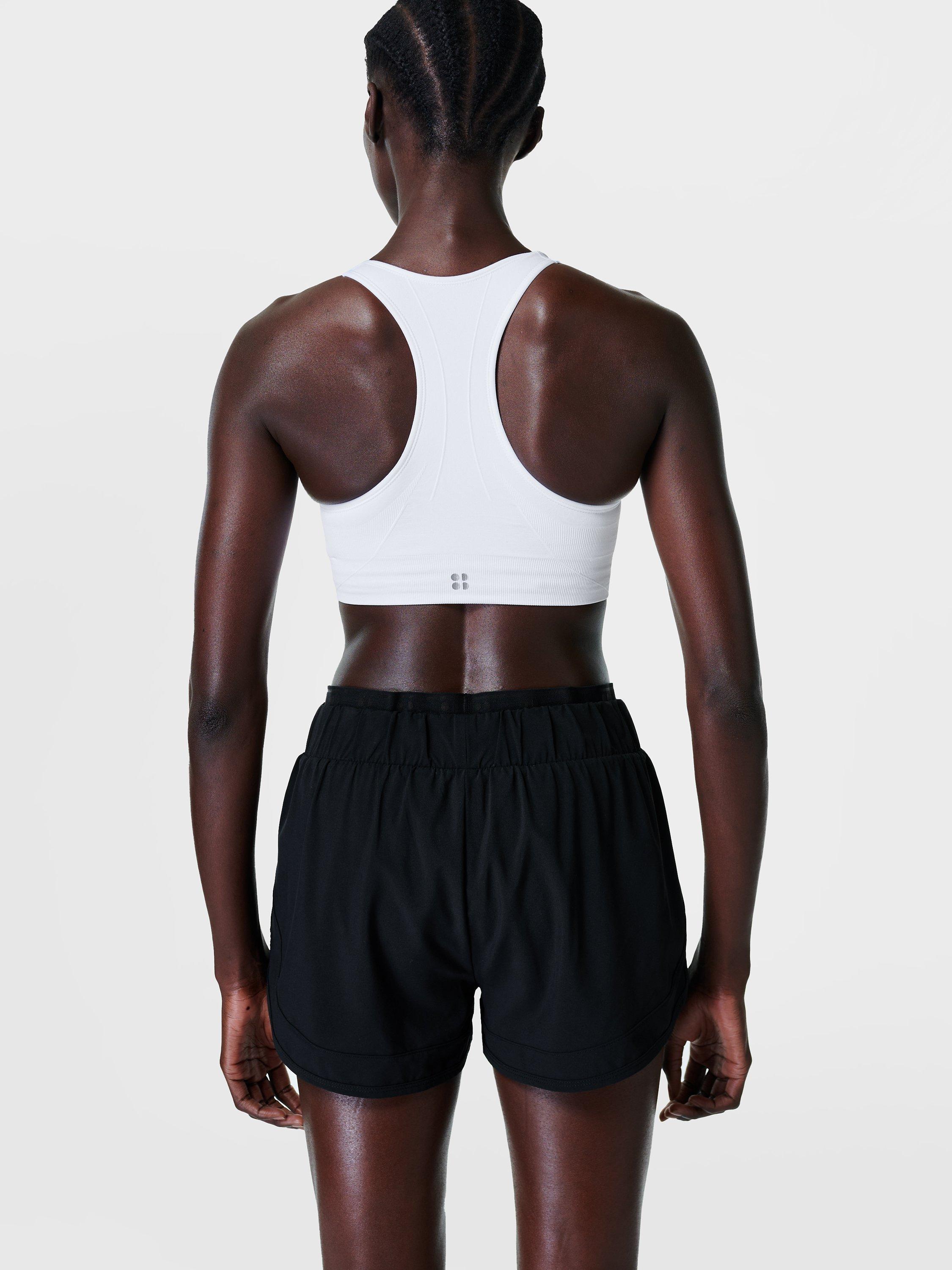 Product image 2 of 6, which shows Sweaty Betty Stamina Workout Sports Bra, White, M