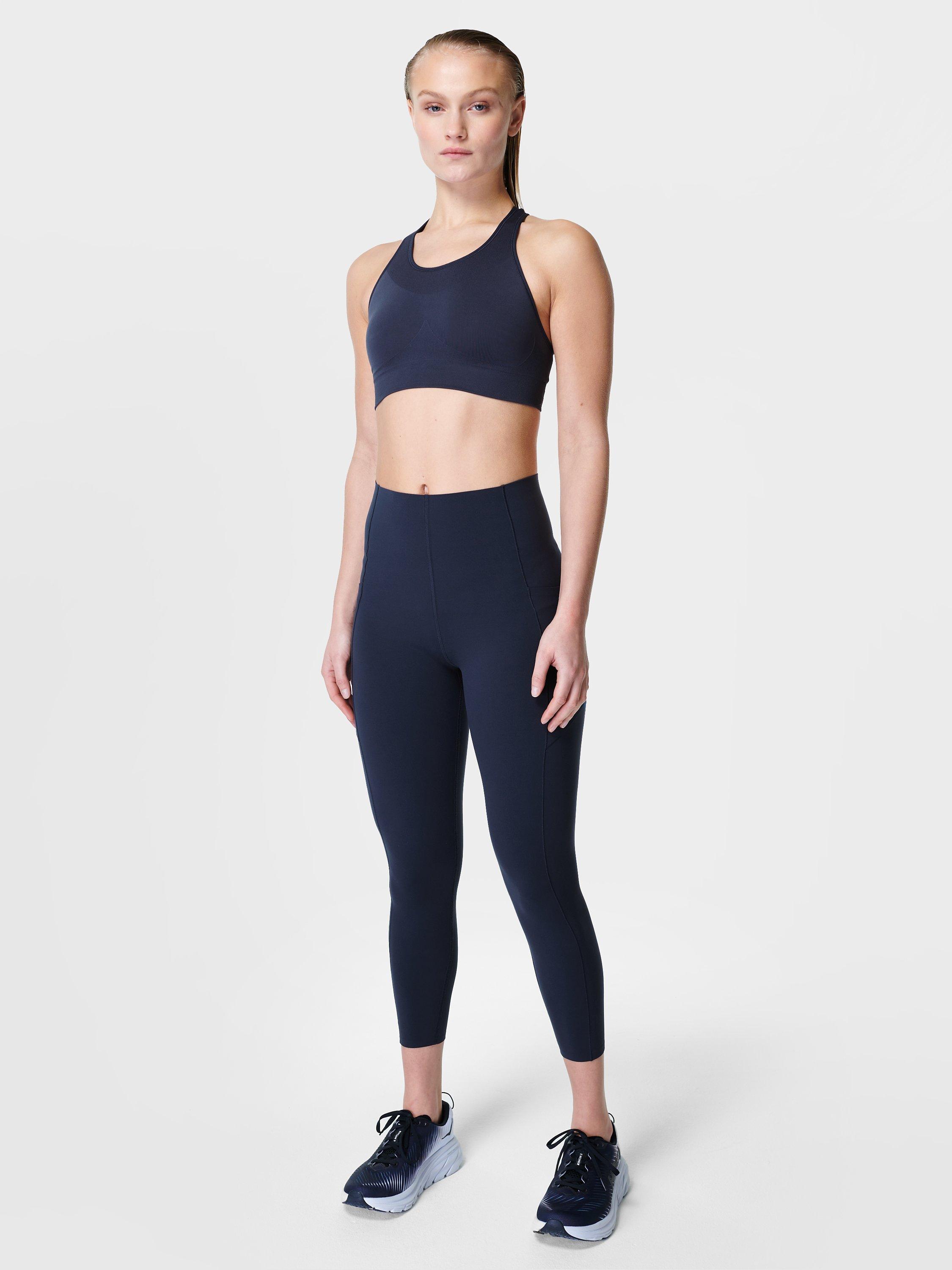 Product image 3 of 6, which shows Sweaty Betty Stamina Workout Sports Bra, Navy Blue, XS