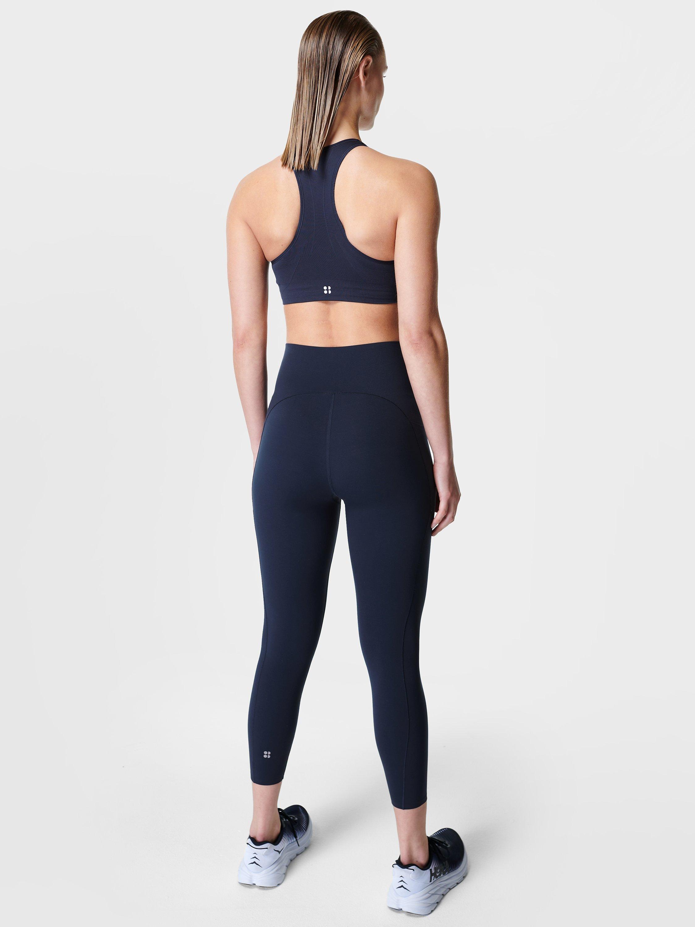 Product image 4 of 6, which shows Sweaty Betty Stamina Workout Sports Bra, Navy Blue, XS