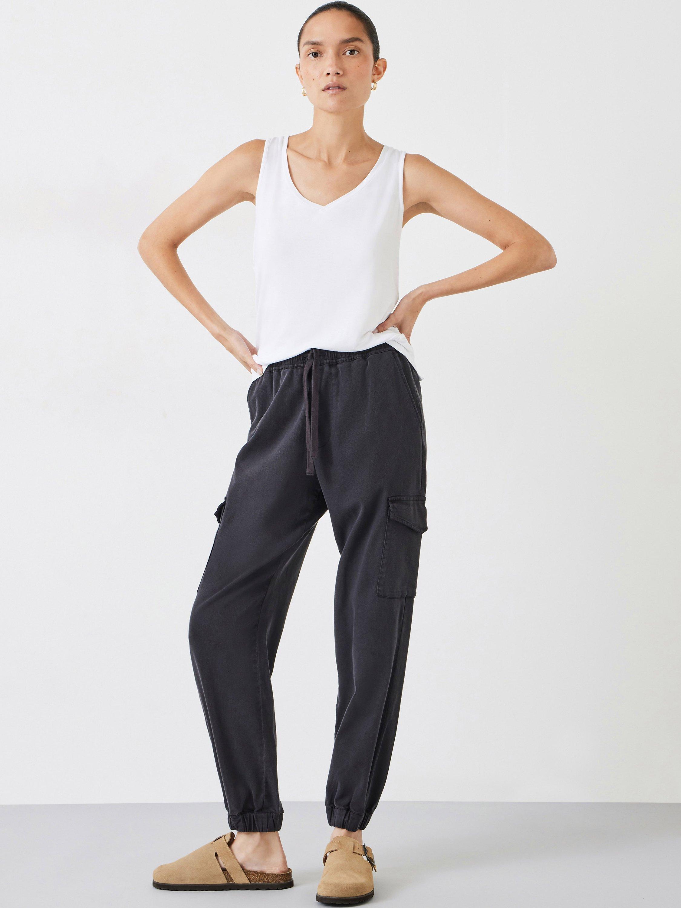 Product image 2 of 5, which shows HUSH Sally V-Neck Jersey Vest Top, White, XL