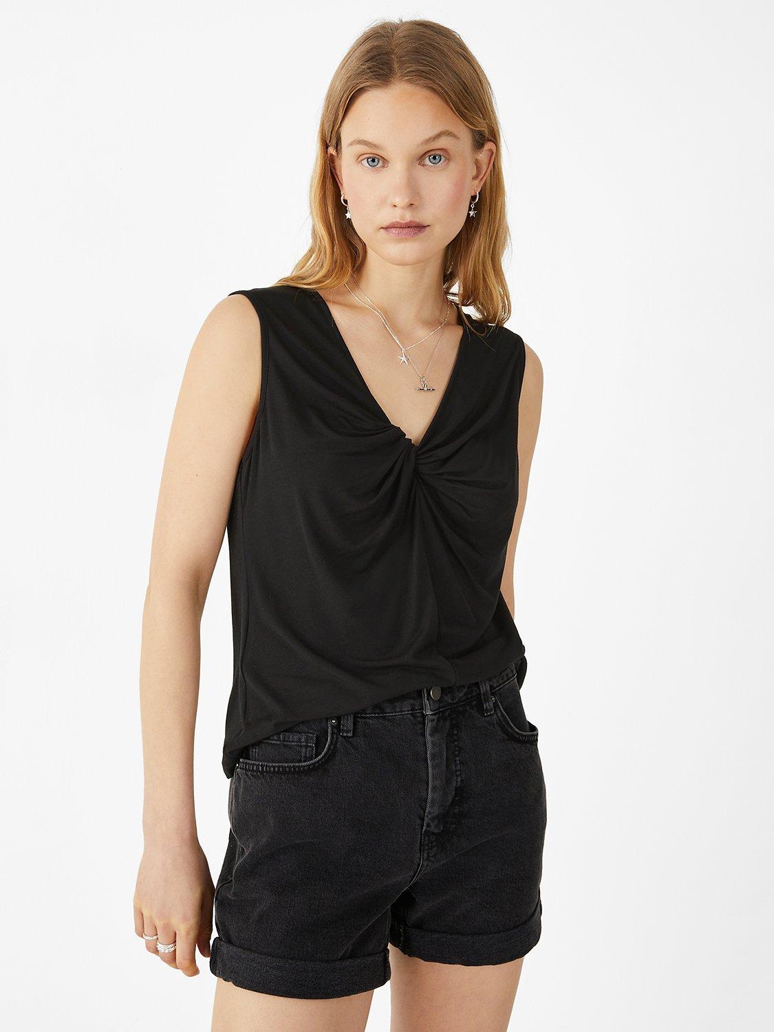 HUSH Quinn Plain Front Twist Top