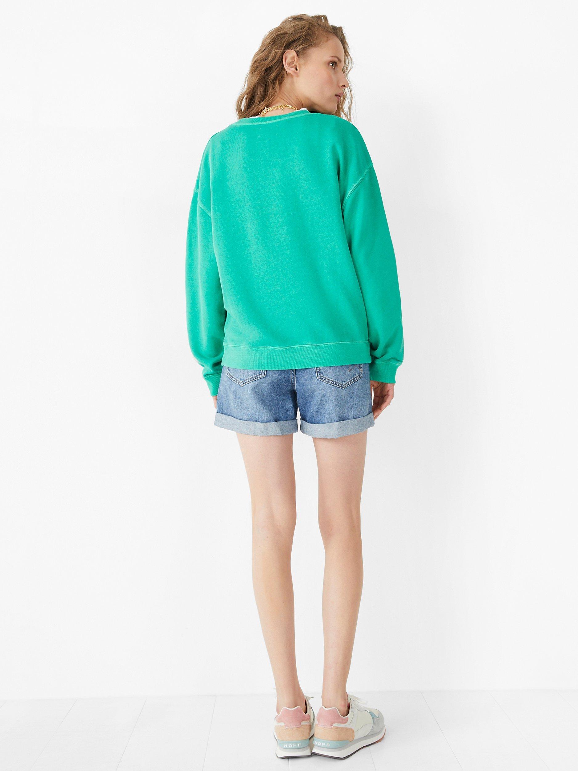 Product image 6 of 7, which shows HUSH Buon Giorno Sweatshirt, Green, L