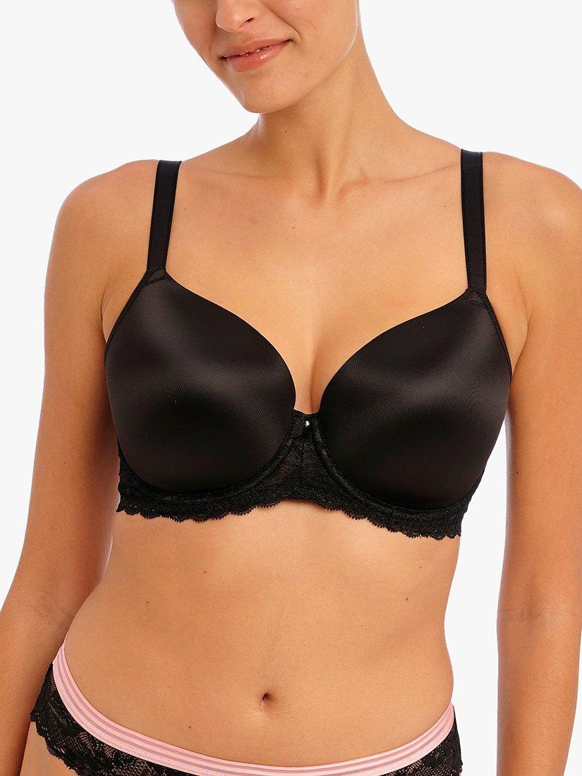 Freya Offbeat Moulded T-Shirt Bra, Black