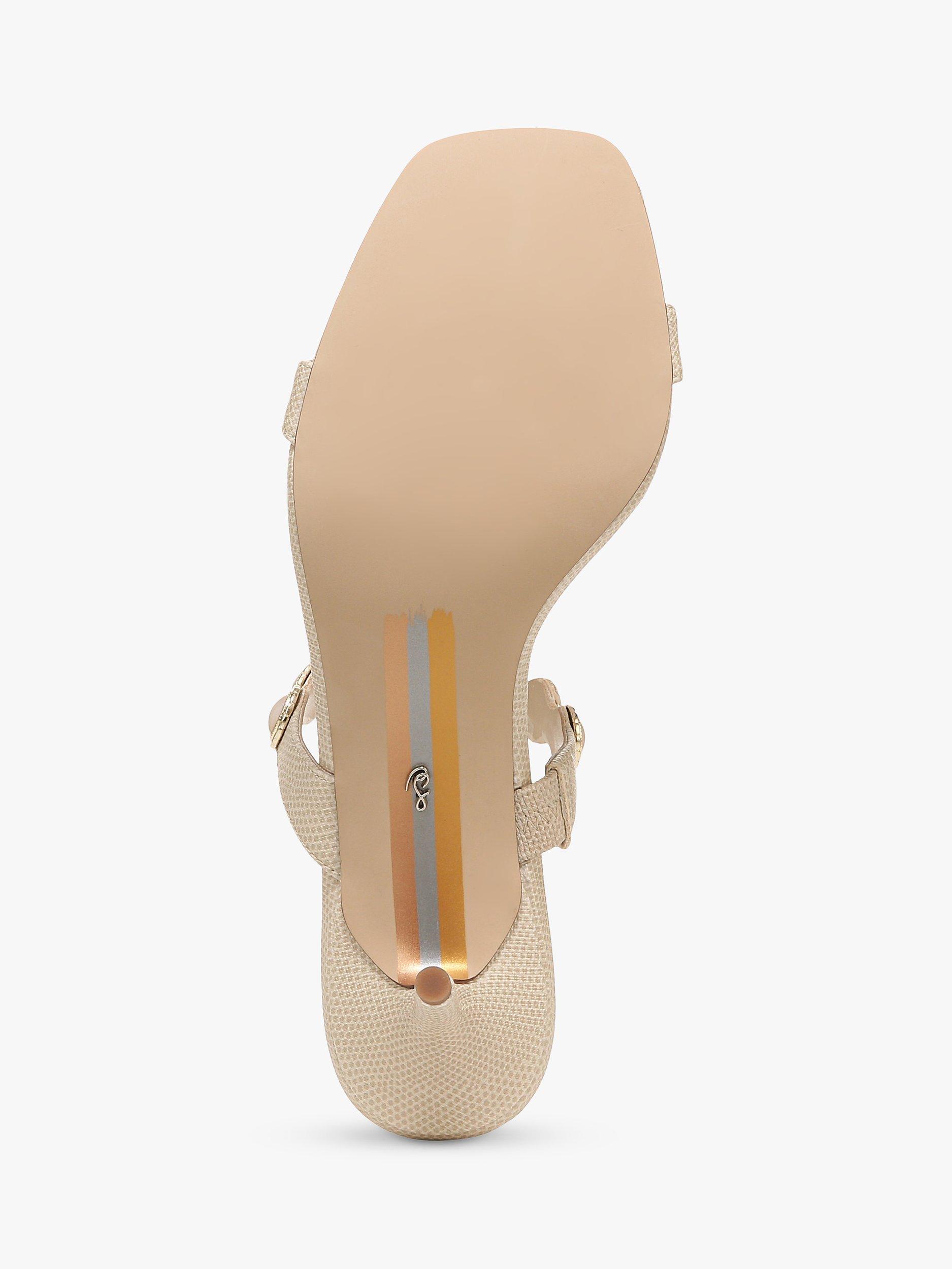 Product image 4 of 4, which shows Sam Edelman Palma Pearl Heeled Sandals, Banana Cream, 8