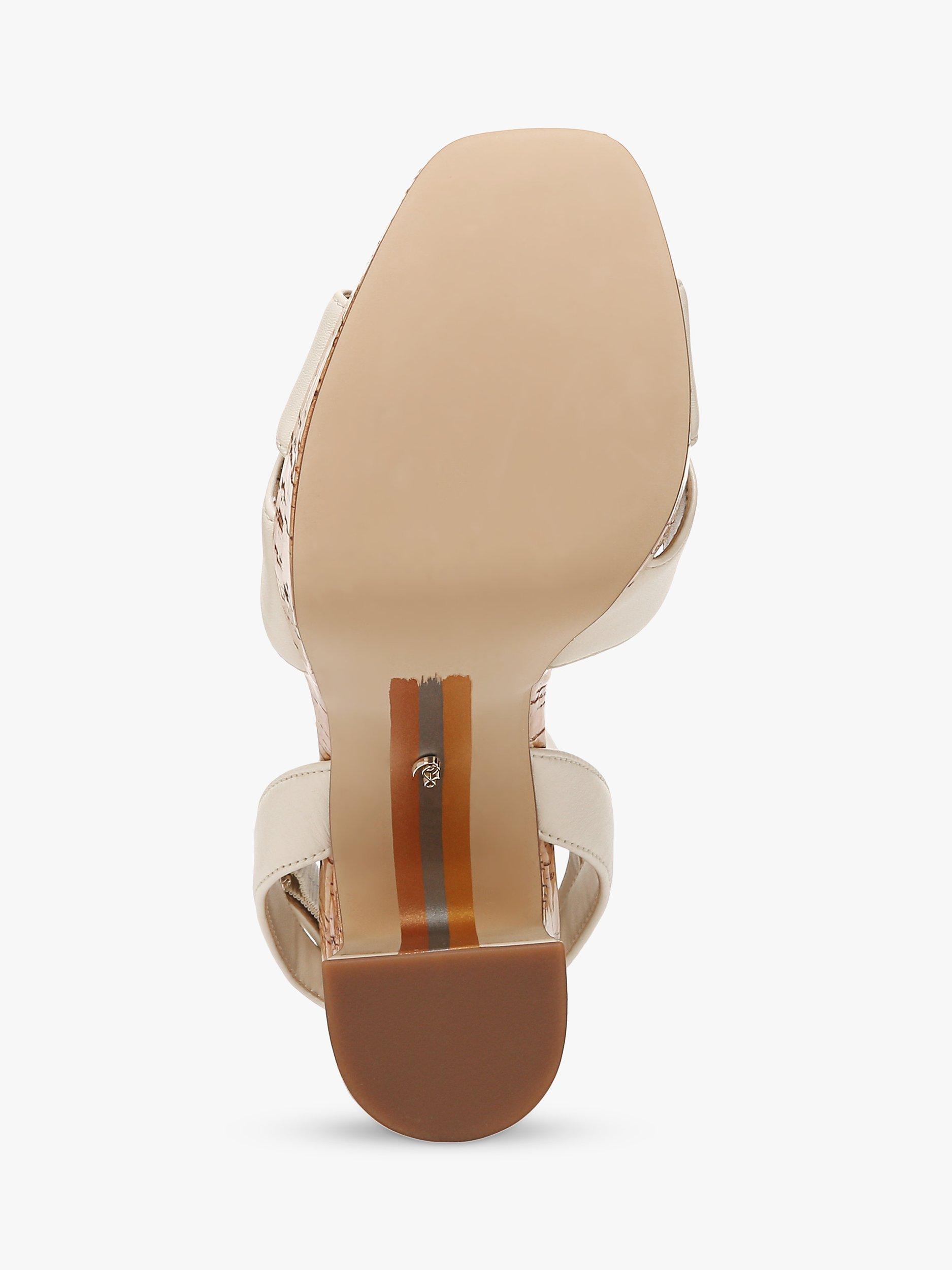 Product image 6 of 6, which shows Sam Edelman Kayna Woven Platform Sandals, Modern Ivory, 3