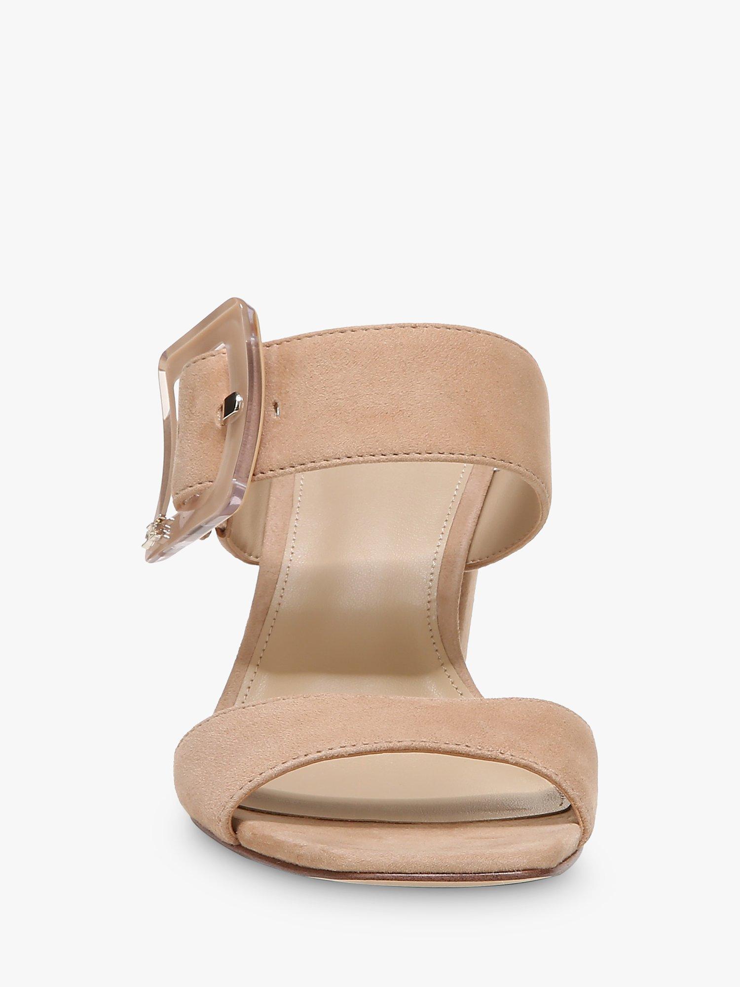 Product image 2 of 6, which shows Sam Edelman Dalton Suede Heeled Mules, Golden Caramel, 3
