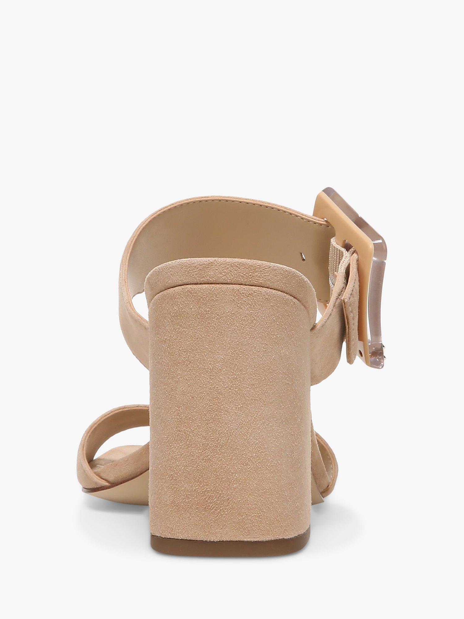 Product image 3 of 6, which shows Sam Edelman Dalton Suede Heeled Mules, Golden Caramel, 3