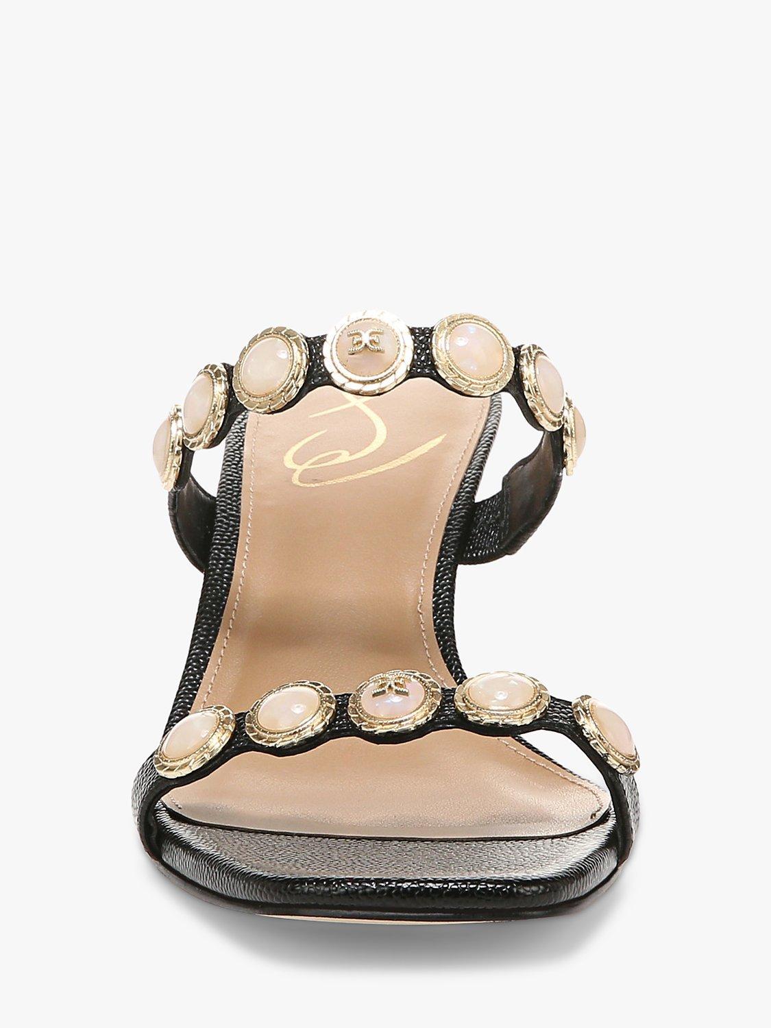 Product image 2 of 6, which shows Sam Edelman Palma Pearl Heeled Sandals, Black, 3