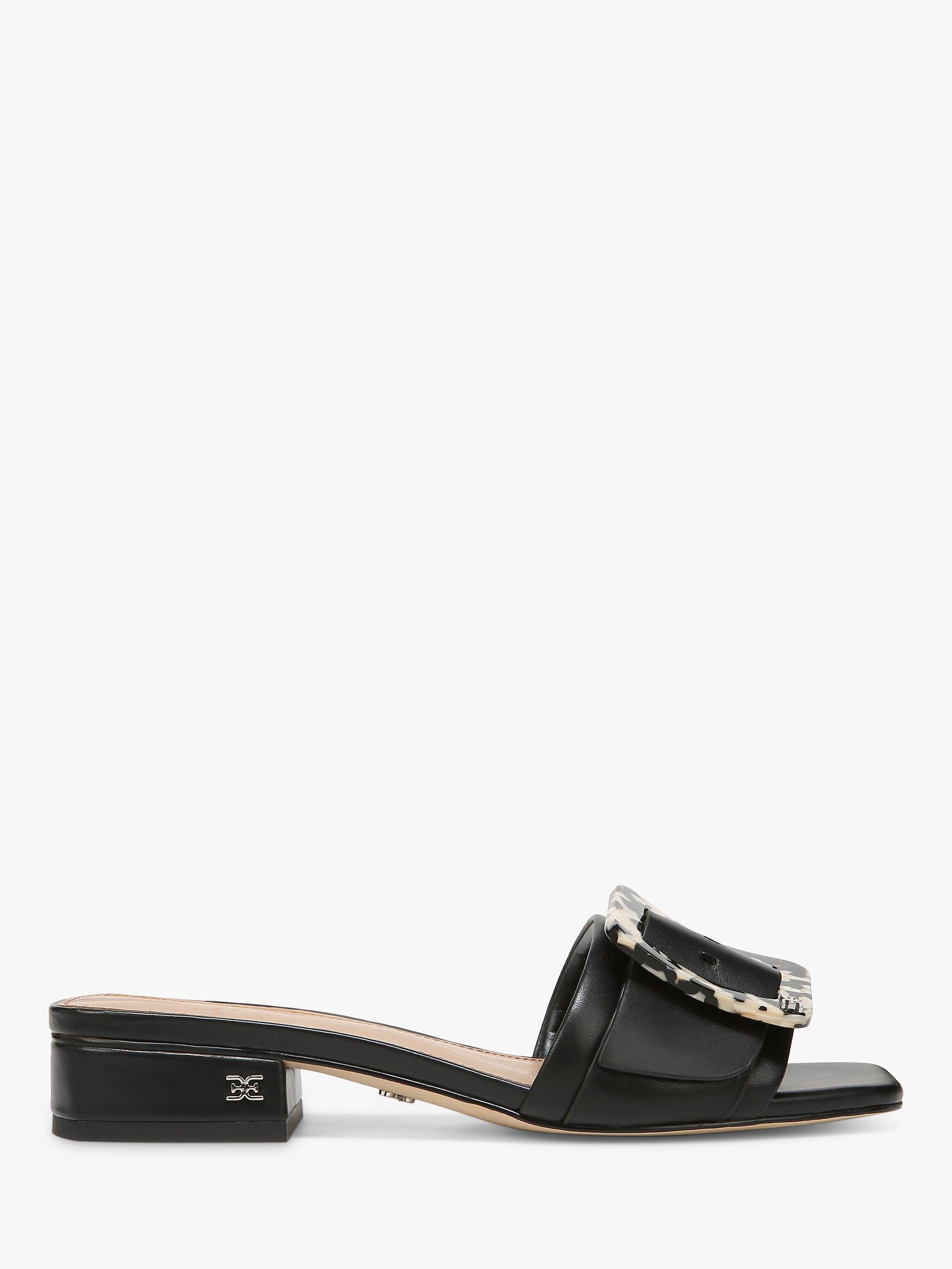 Sam Edelman Deacon Leather Sliders, Black