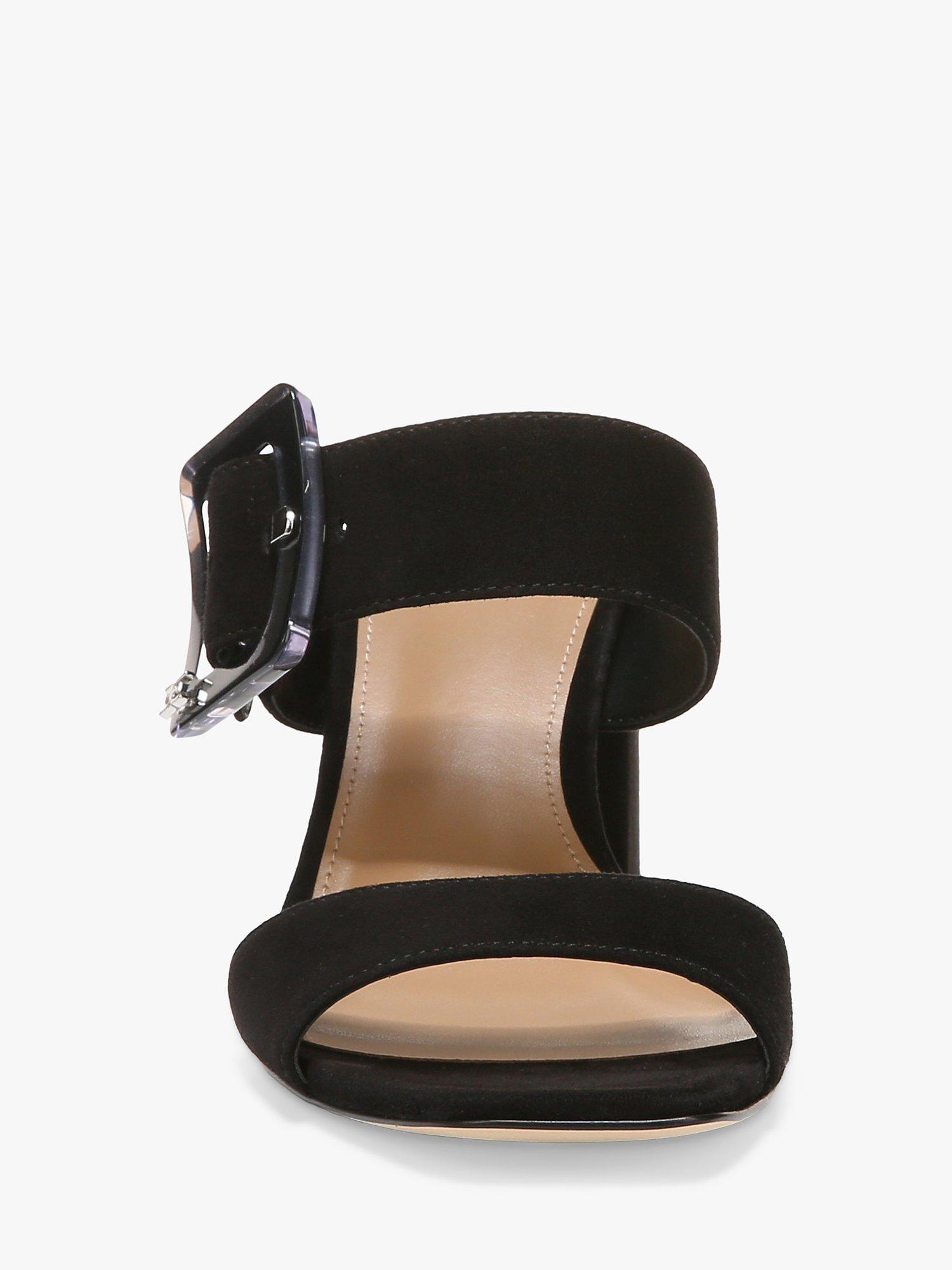 Product image 2 of 6, which shows Sam Edelman Dalton Suede Heeled Mules, Black, 3