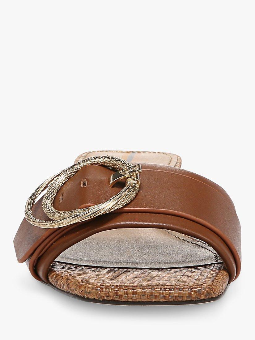 Product image 2 of 6, which shows Sam Edelman Delfi Leather Sliders, Cognac, 8