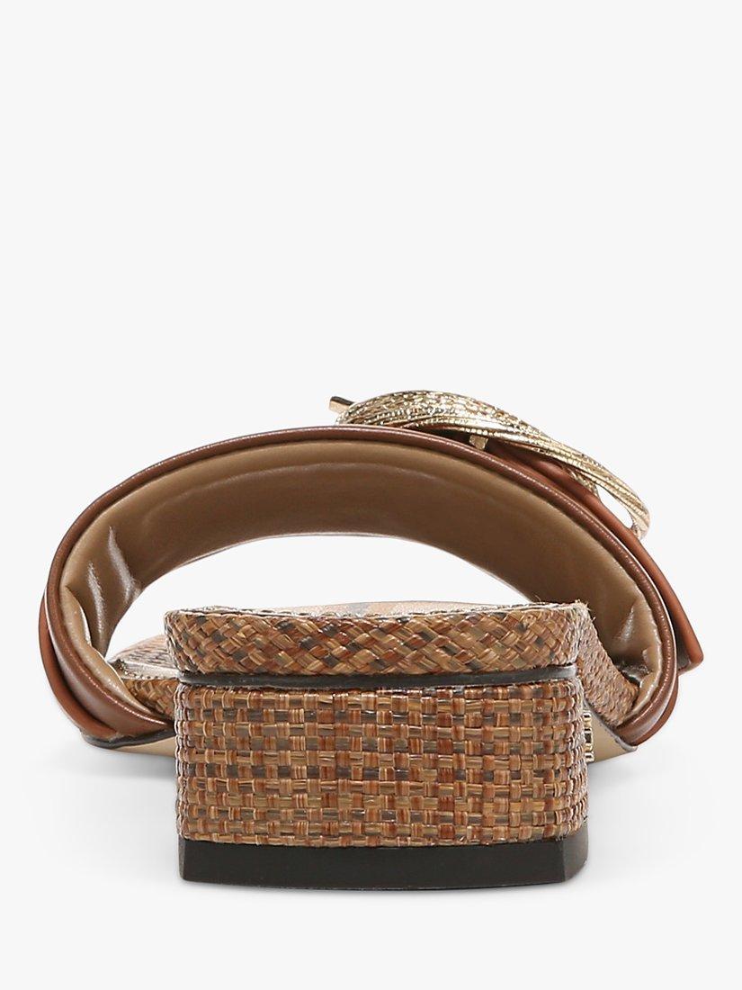 Product image 5 of 6, which shows Sam Edelman Delfi Leather Sliders, Cognac, 8