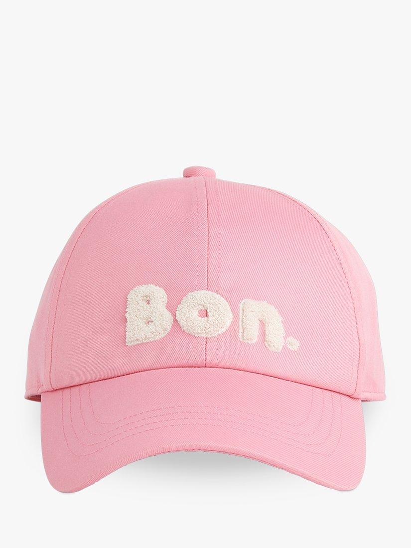 Product image 1 of 2, which shows Whistles Bon Logo Cap, Pink, One Size