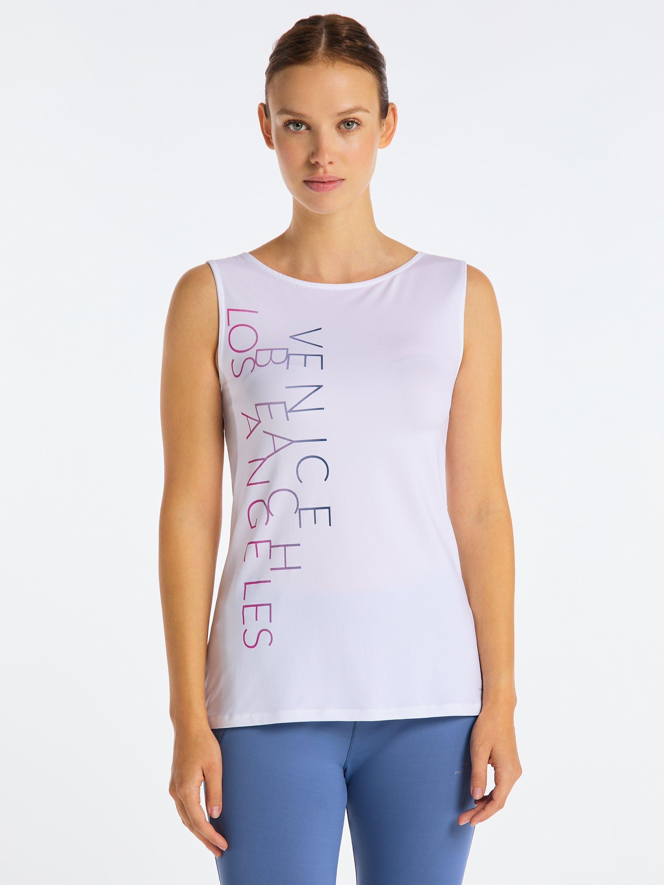 Product image 1 of 7, which shows Venice Beach Kenny Gym Vest, White, XS
