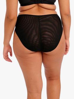 Elomi Namrah High Leg Knickers, Jet - view 2, Jet