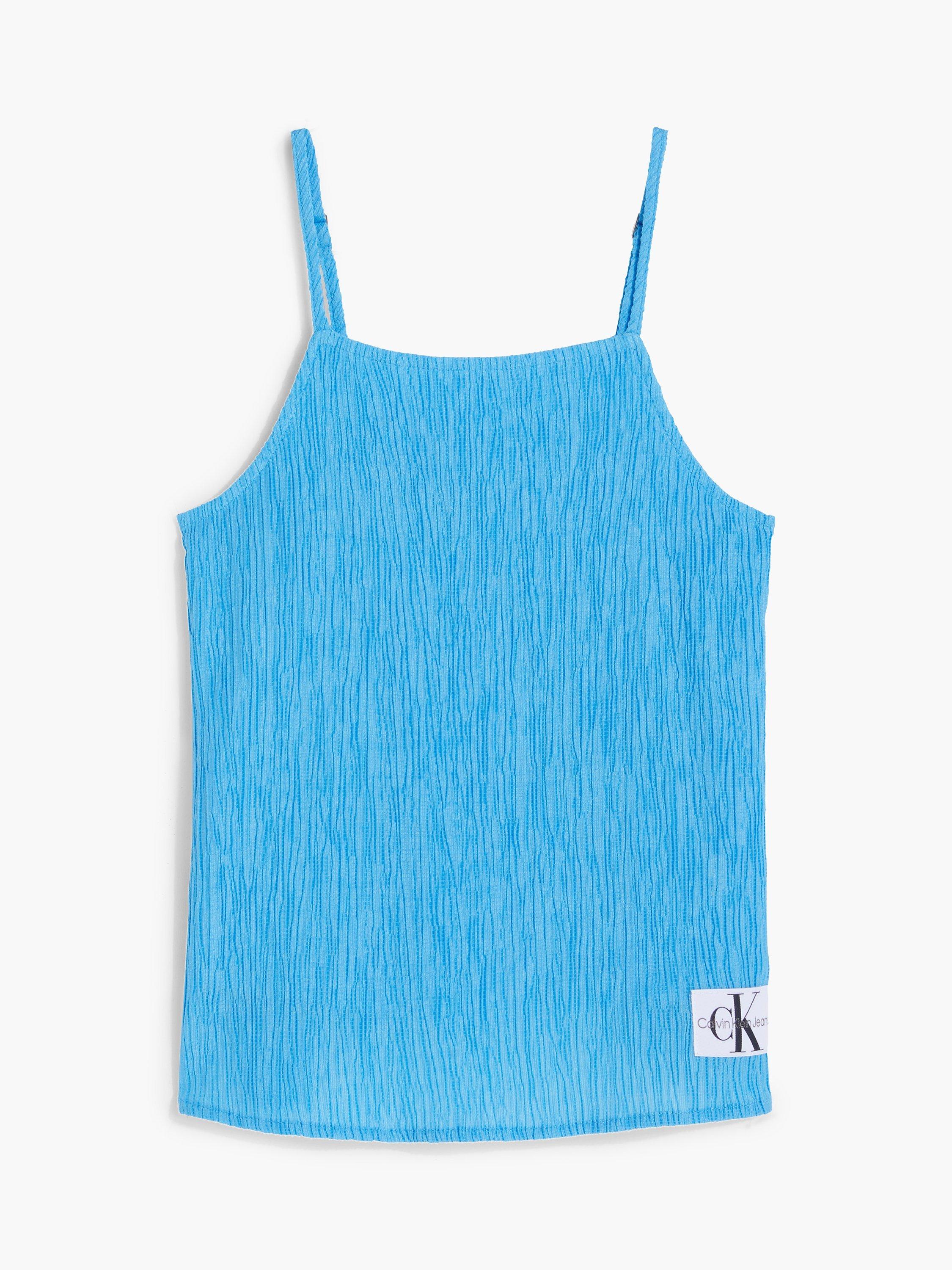 Calvin Klein Kids Crinkle Top, Blue Crush