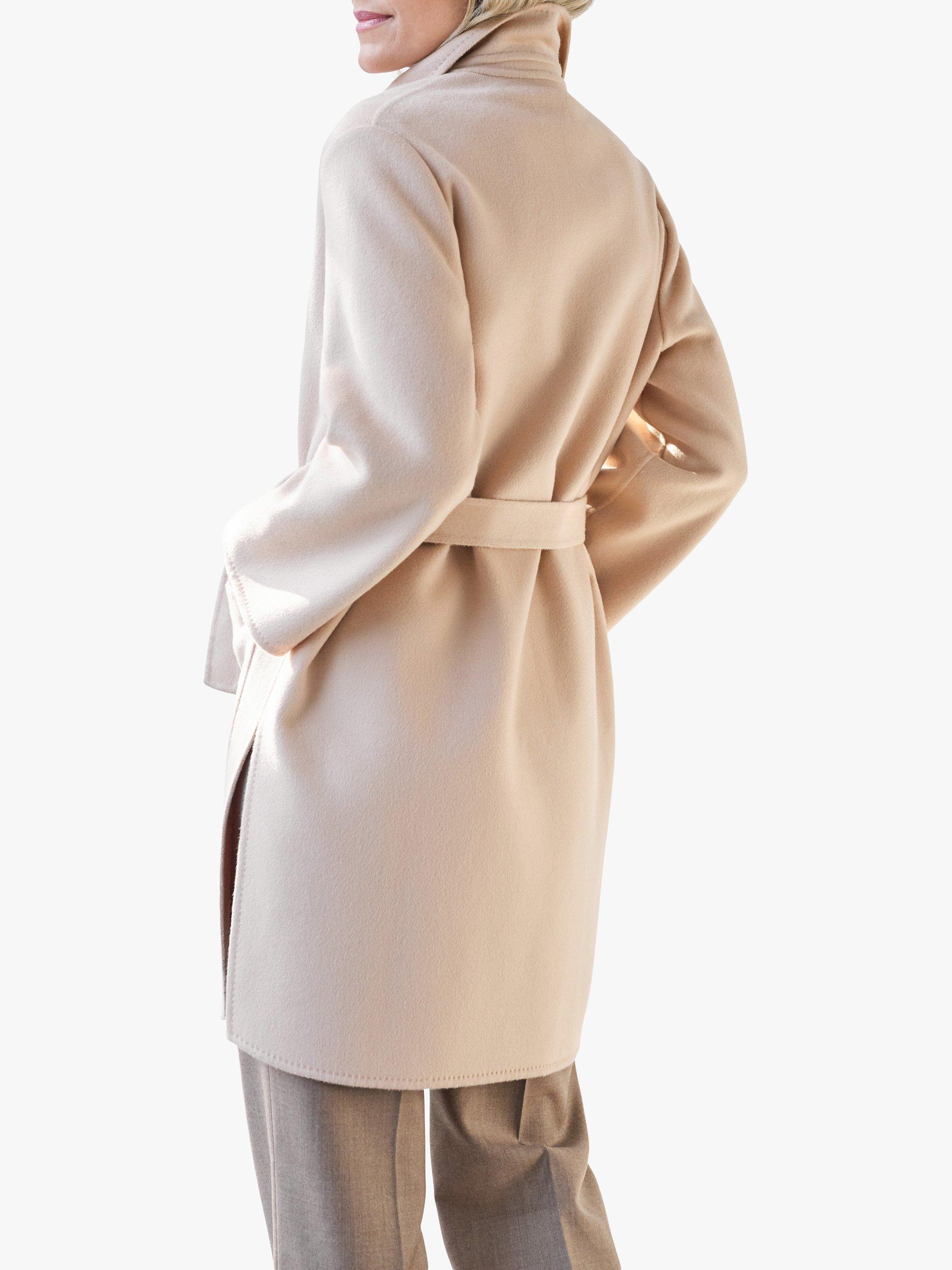 Product image 2 of 3, which shows Pure Collection Double Faced Kimono Coat, Camel, 10