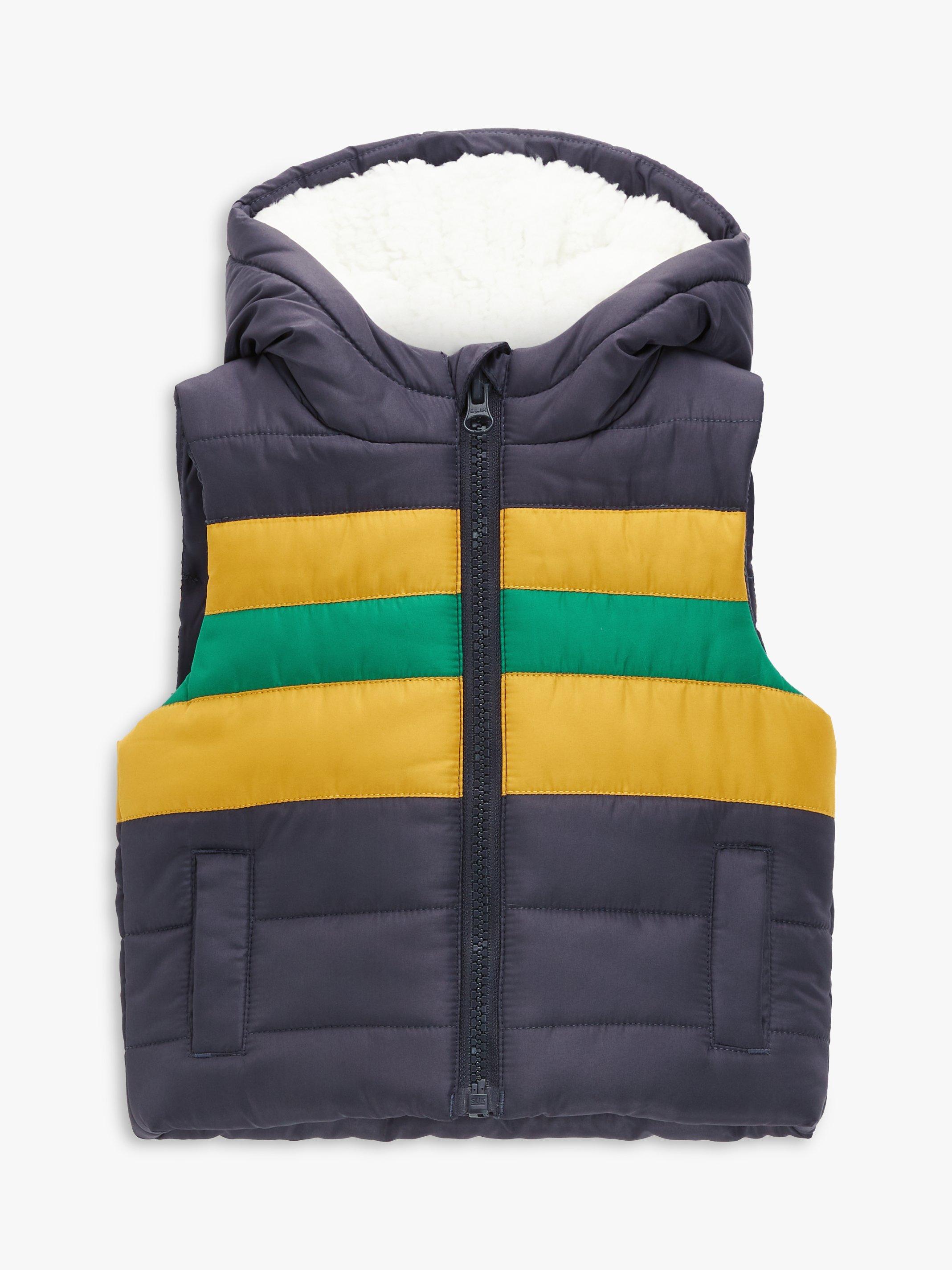 John Lewis Baby Puffer Gilet, Multi