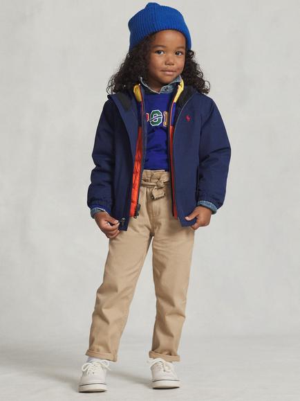 Ralph Lauren Kids' Hooded Windbreaker, Newport Navy - view 2, Newport Navy