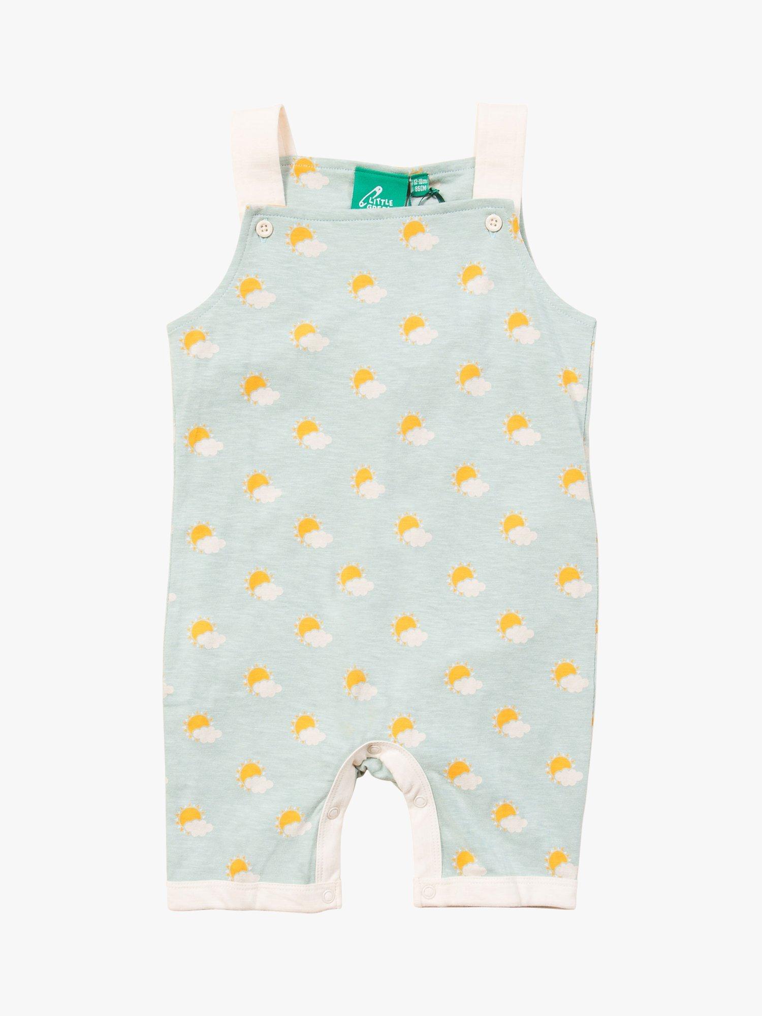 Little Green Radicals Baby Sunshine Storytime Dunagree Shorts, Multi