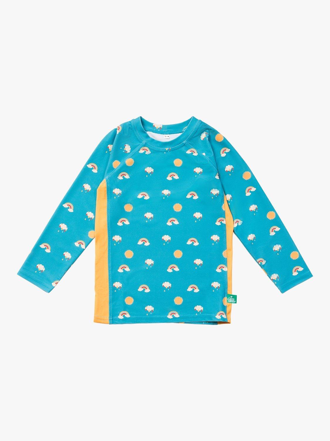 Little Green Radicals Baby Recycled Summer Days Print Rash Vest, Blue/Multi