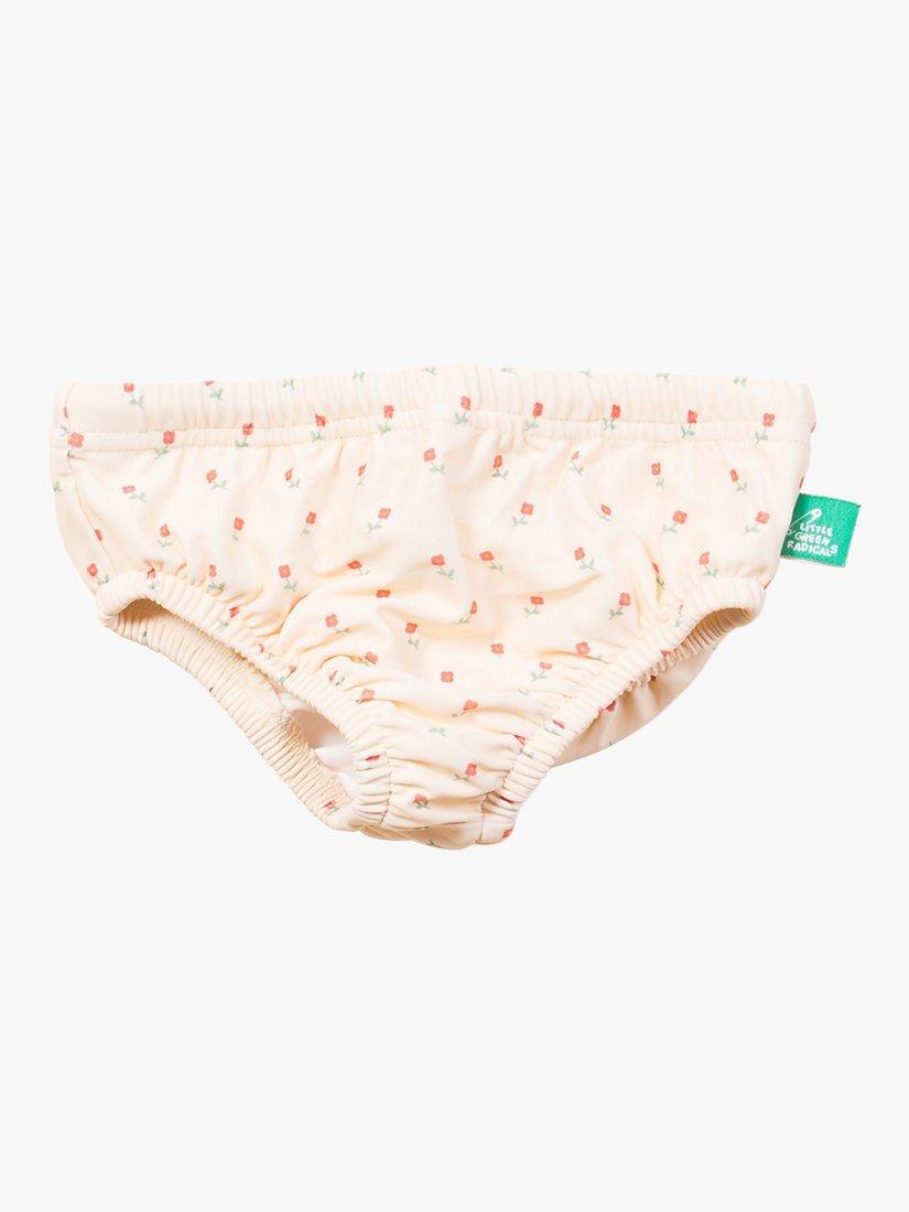 Little Green Radicals Baby Rose Swim Nappy, Rose Flowers