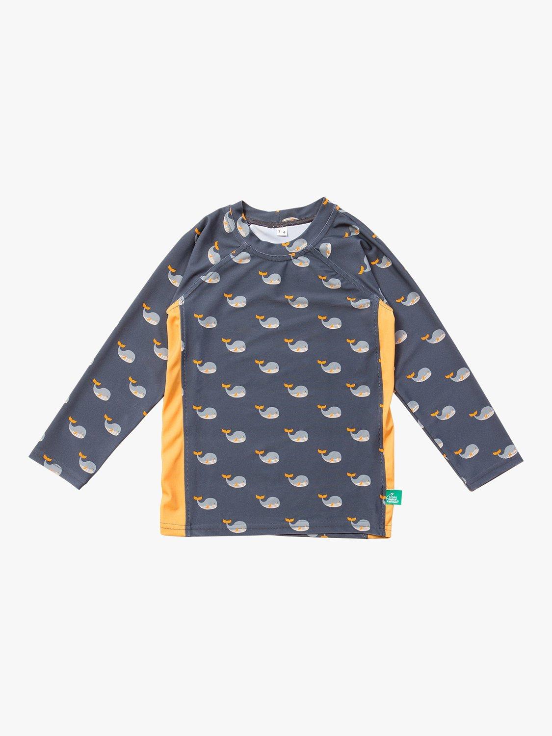 Little Green Radicals Baby Whale Song Rash Vest, Blue