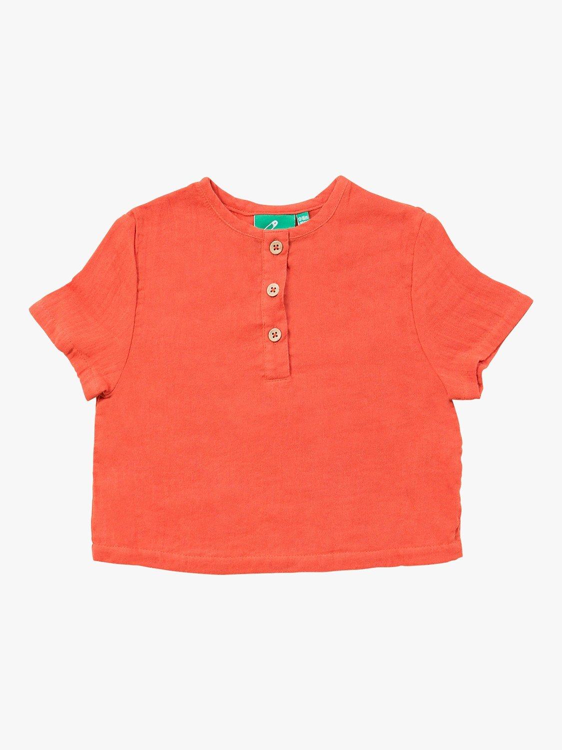 Little Green Radicals Kids' Loose Top, Red Check