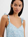 French Connection Breya Elitan Floral Print Camisole Top, Stillwater