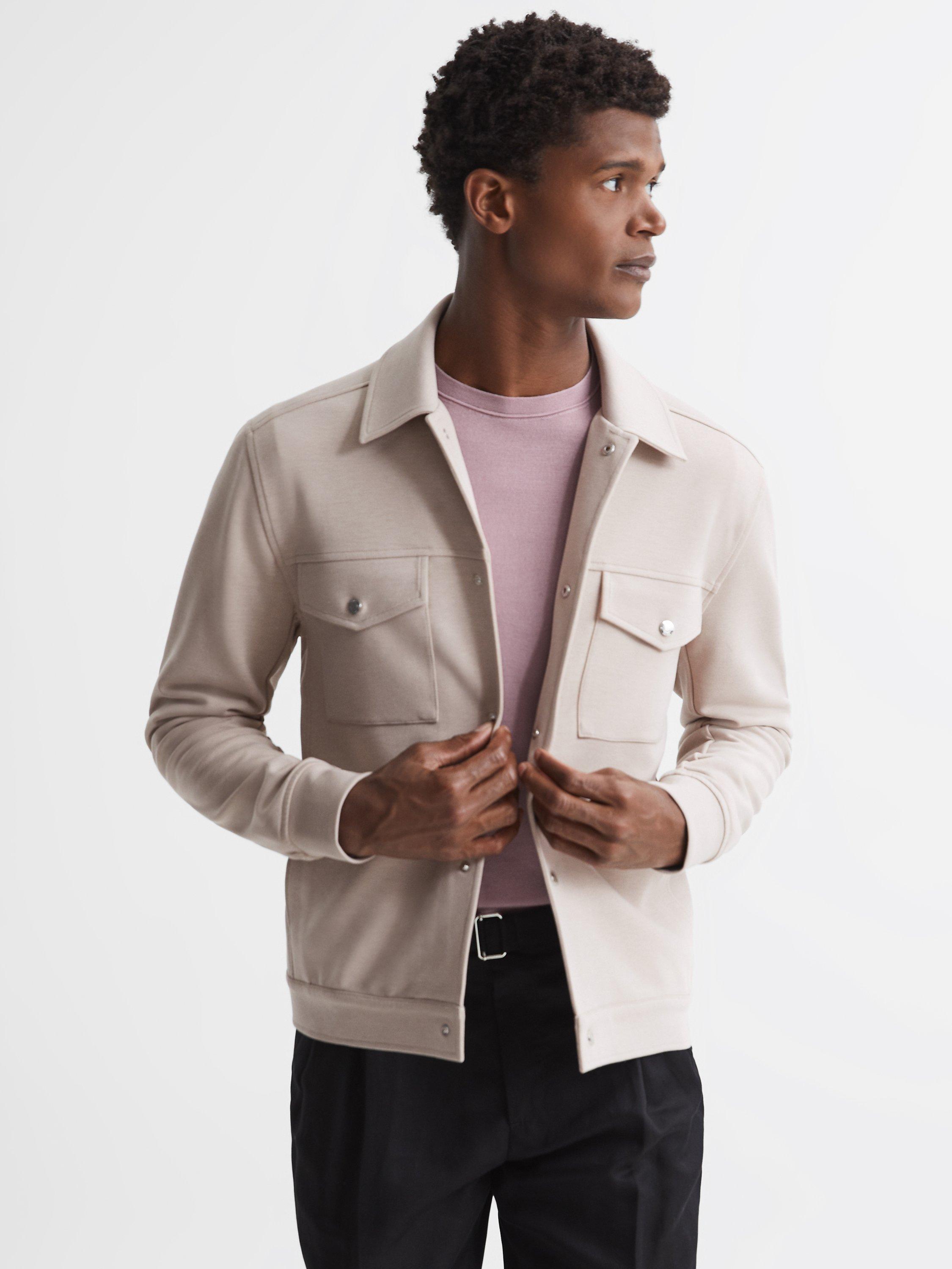 Reiss Jerry Overshirt, Oatmeal