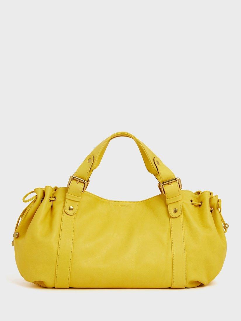 Gerard Darel 24H Leather Shoulder Bag, Yellow, One Size