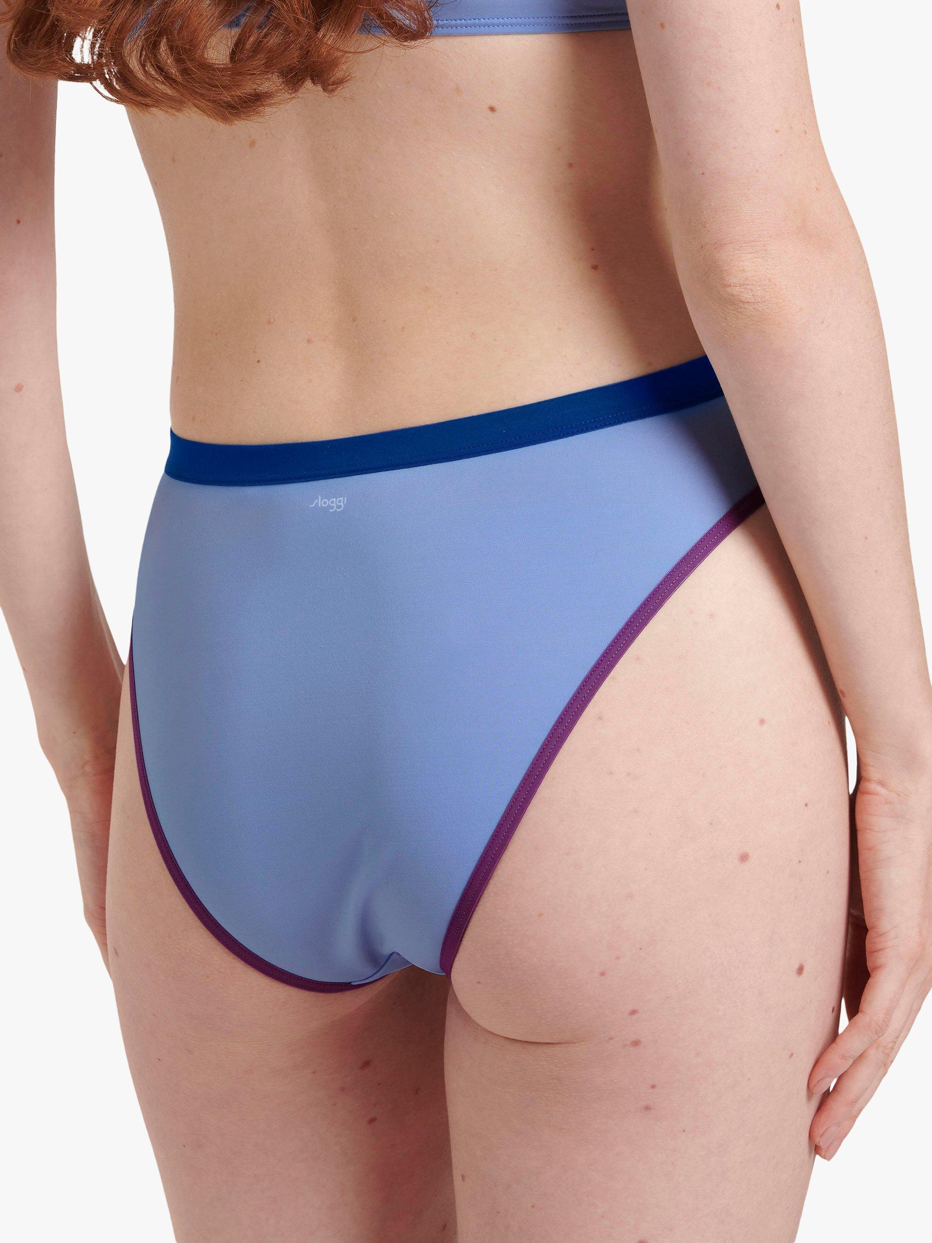 Product image 2 of 6, which shows sloggi Shore Marina Grande Ultra High Leg Swim Bottoms, Riviera, M